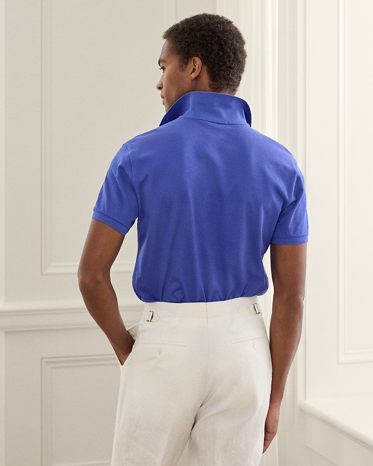 Ralph Lauren Custom Slim Fit Piqué Polo Shirt