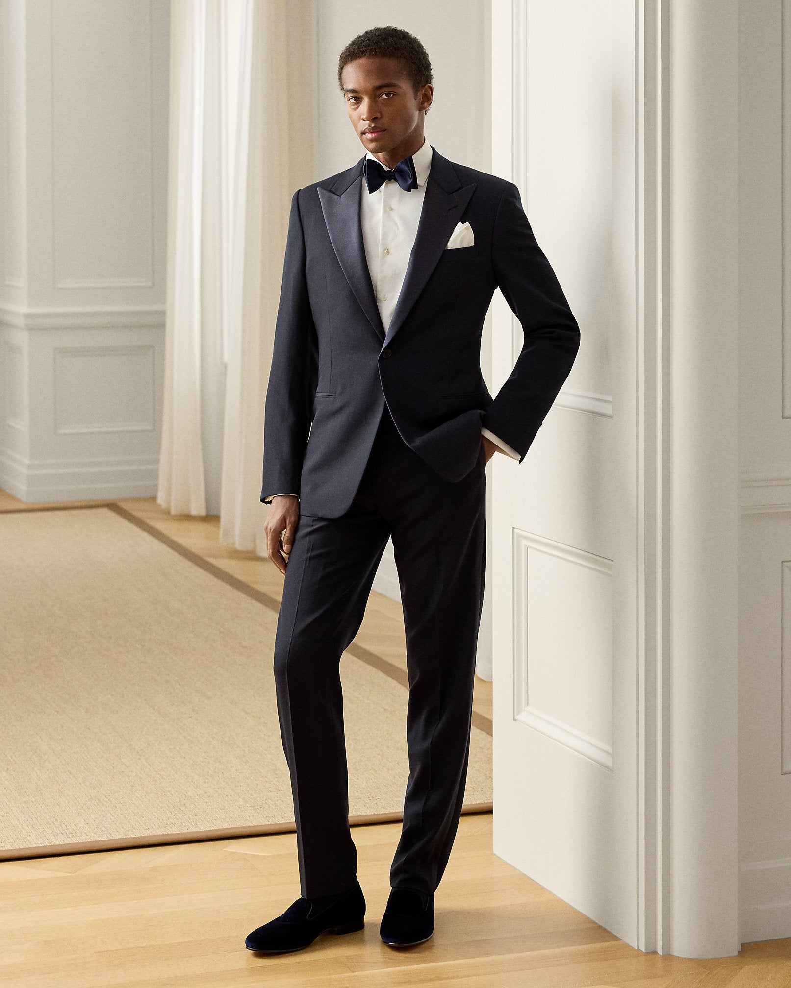 Ralph Lauren PiquéBib French Cuff Tuxedo Shirt