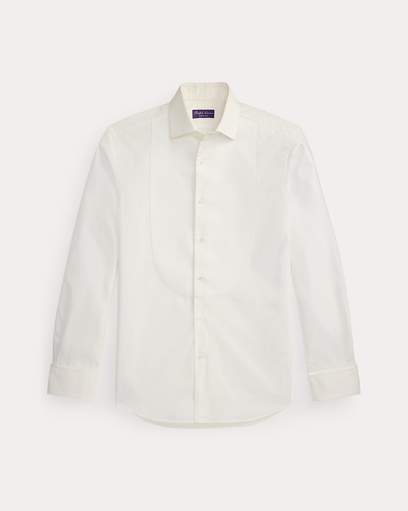 Ralph Lauren PiquéBib French Cuff Tuxedo Shirt