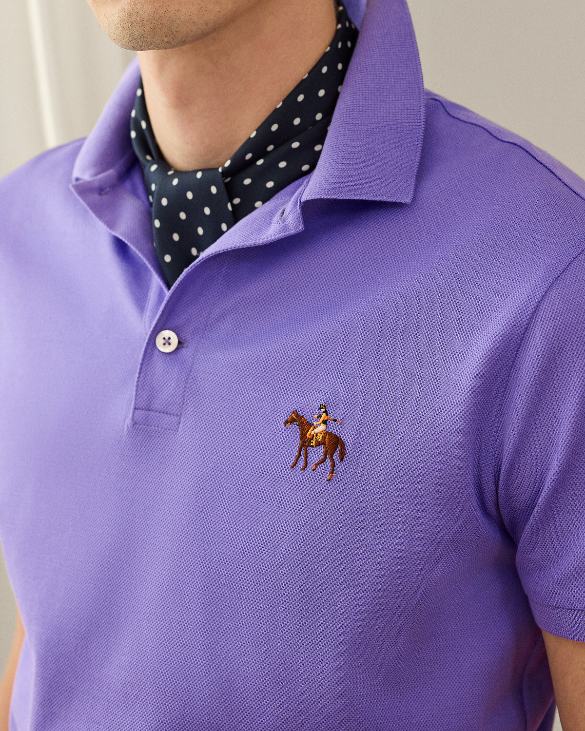Ralph Lauren Custom Slim Fit Piqué Polo Shirt
