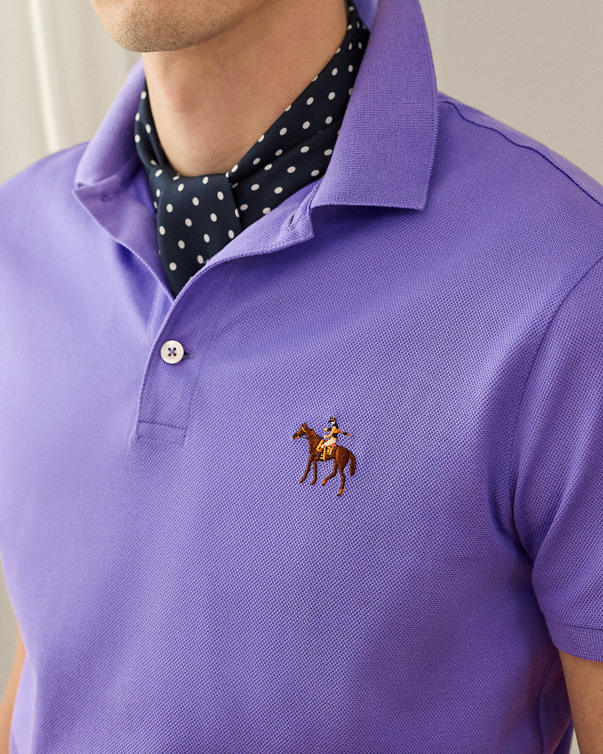 Ralph Lauren Custom Slim Fit Piqué Polo Shirt