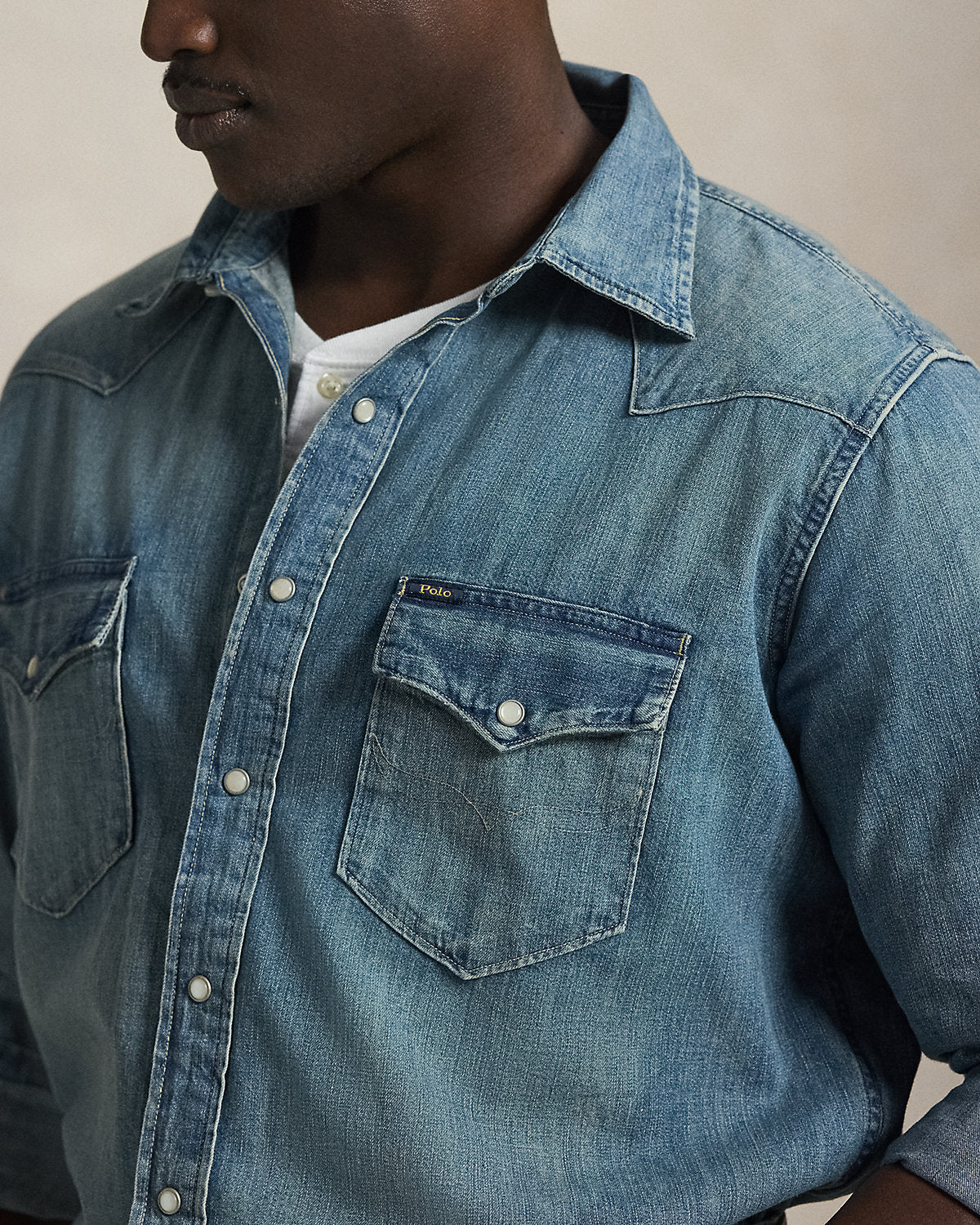Ralph Lauren Indigo Twill Western Shirt