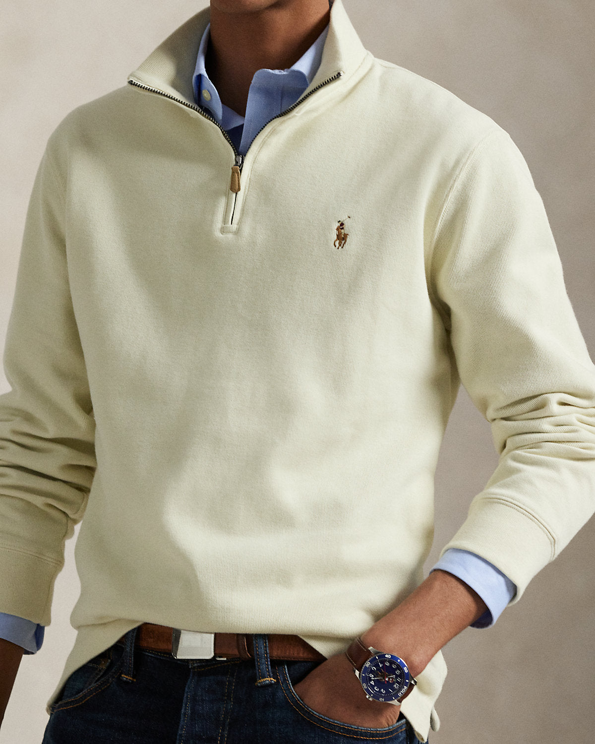 Ralph Lauren EstateRib QuarterZip Pullover