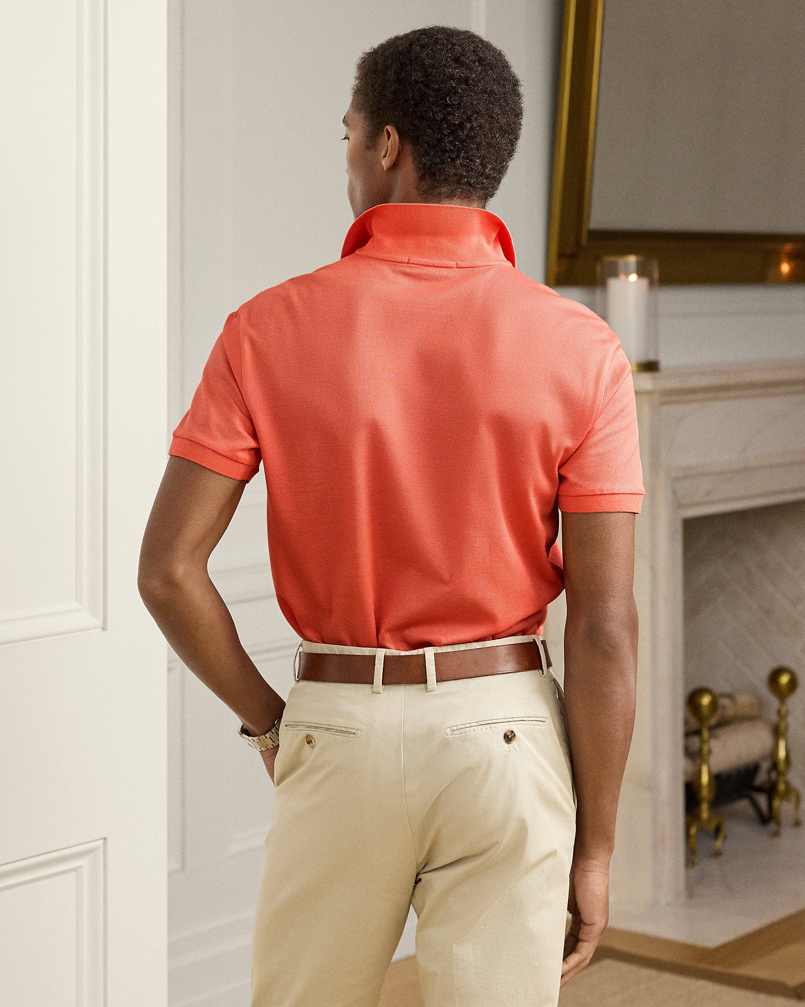 Ralph Lauren Custom Slim Fit Piqué Polo Shirt