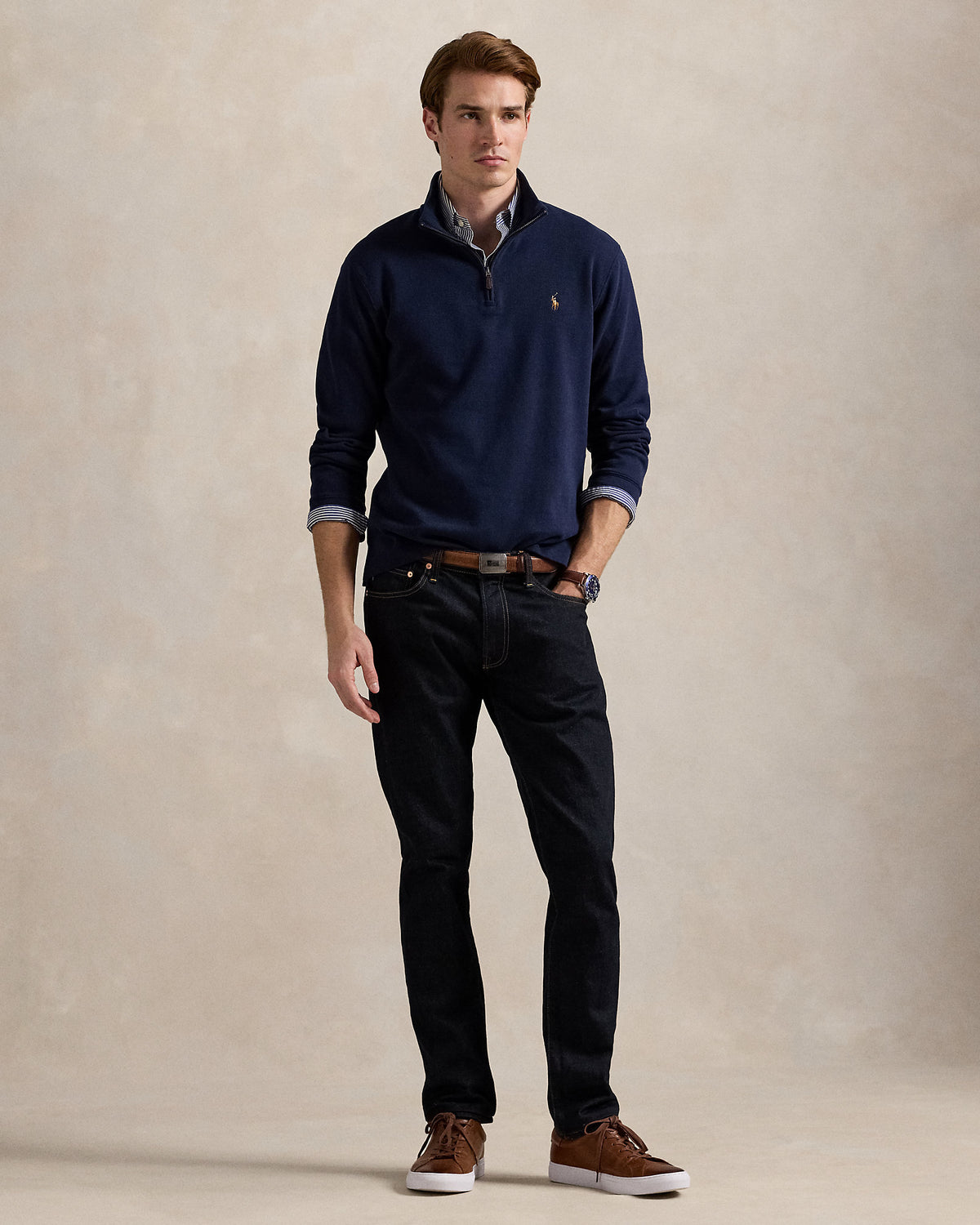 Ralph Lauren EstateRib QuarterZip Pullover