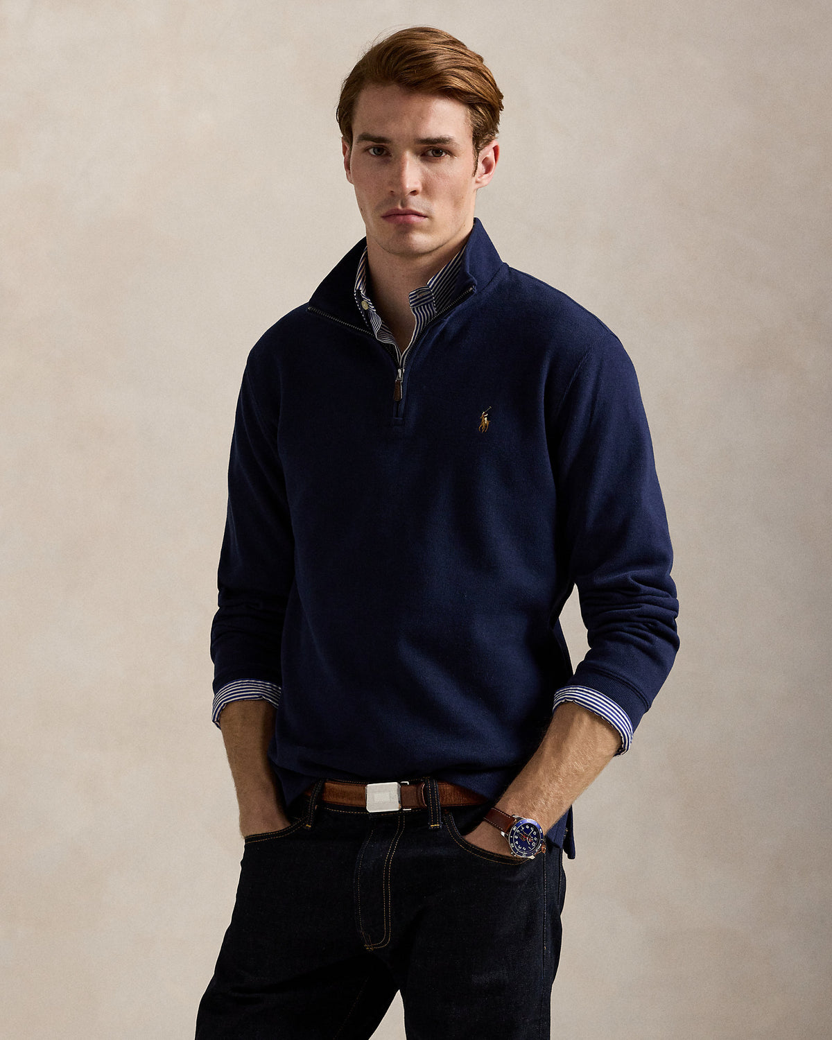 Ralph Lauren EstateRib QuarterZip Pullover