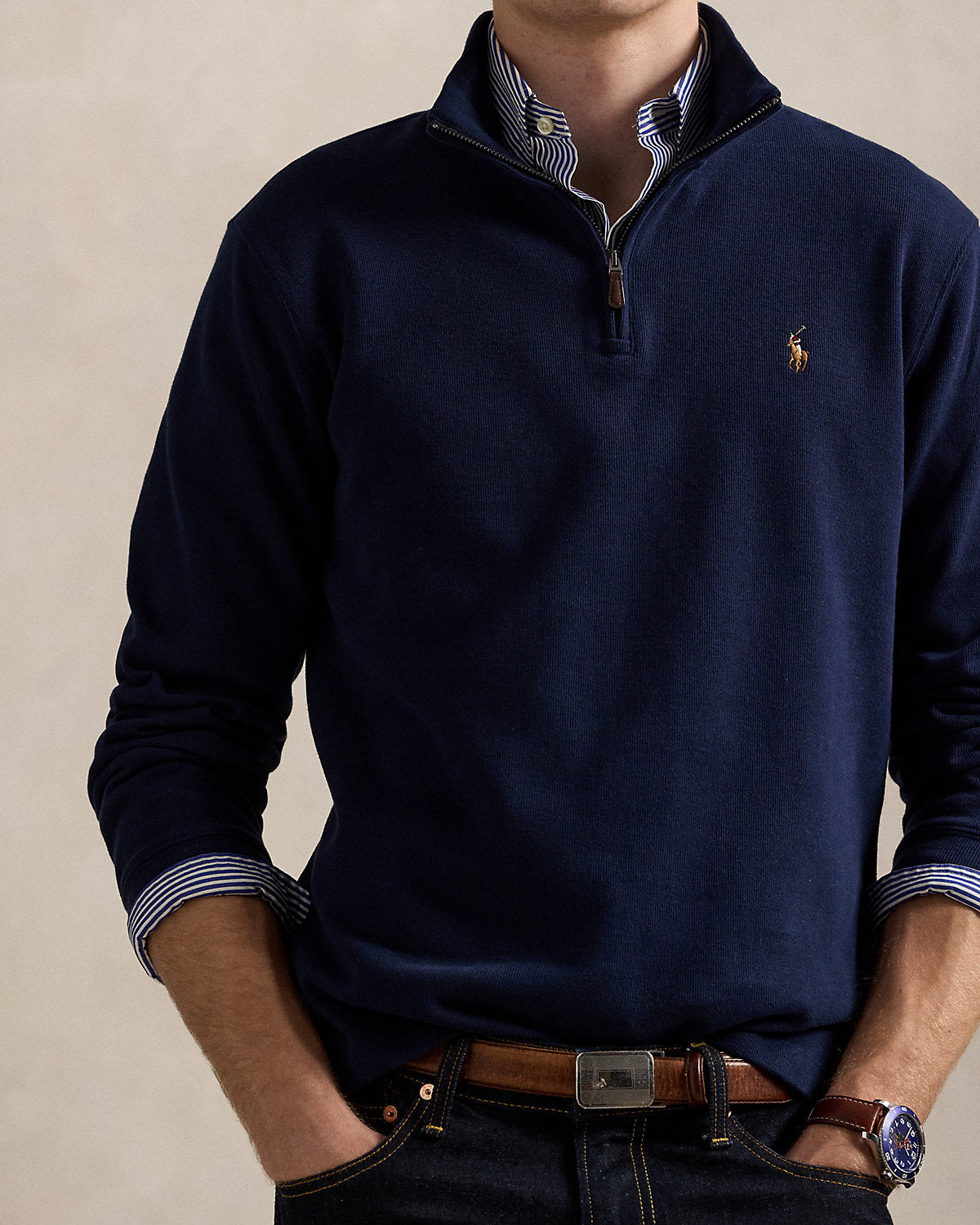 Ralph Lauren EstateRib QuarterZip Pullover
