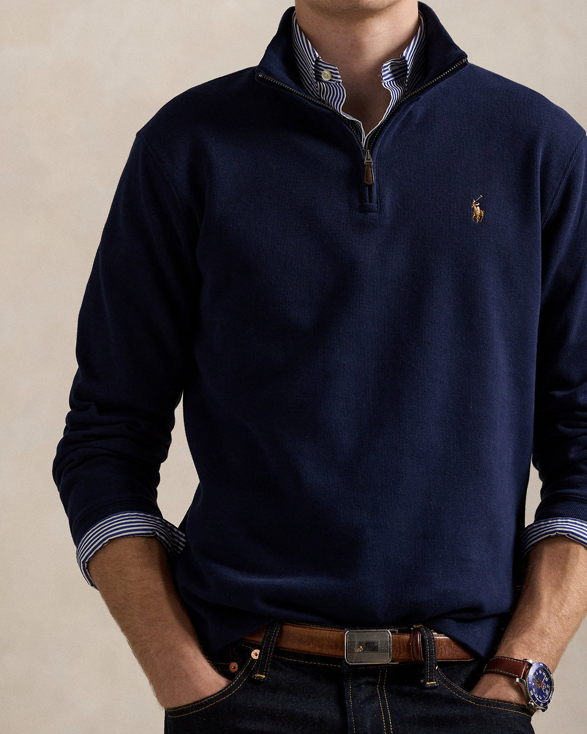 Ralph Lauren EstateRib QuarterZip Pullover