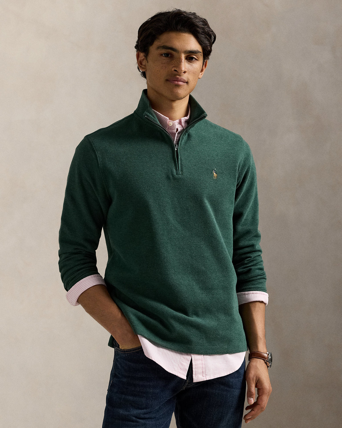 Ralph Lauren EstateRib QuarterZip Pullover