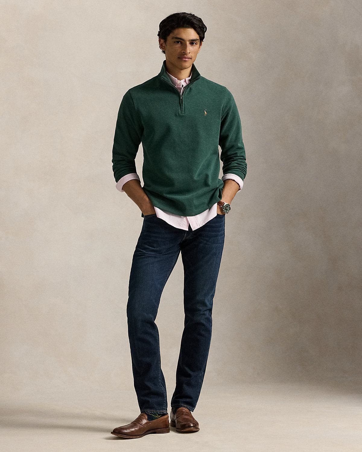Ralph Lauren EstateRib QuarterZip Pullover