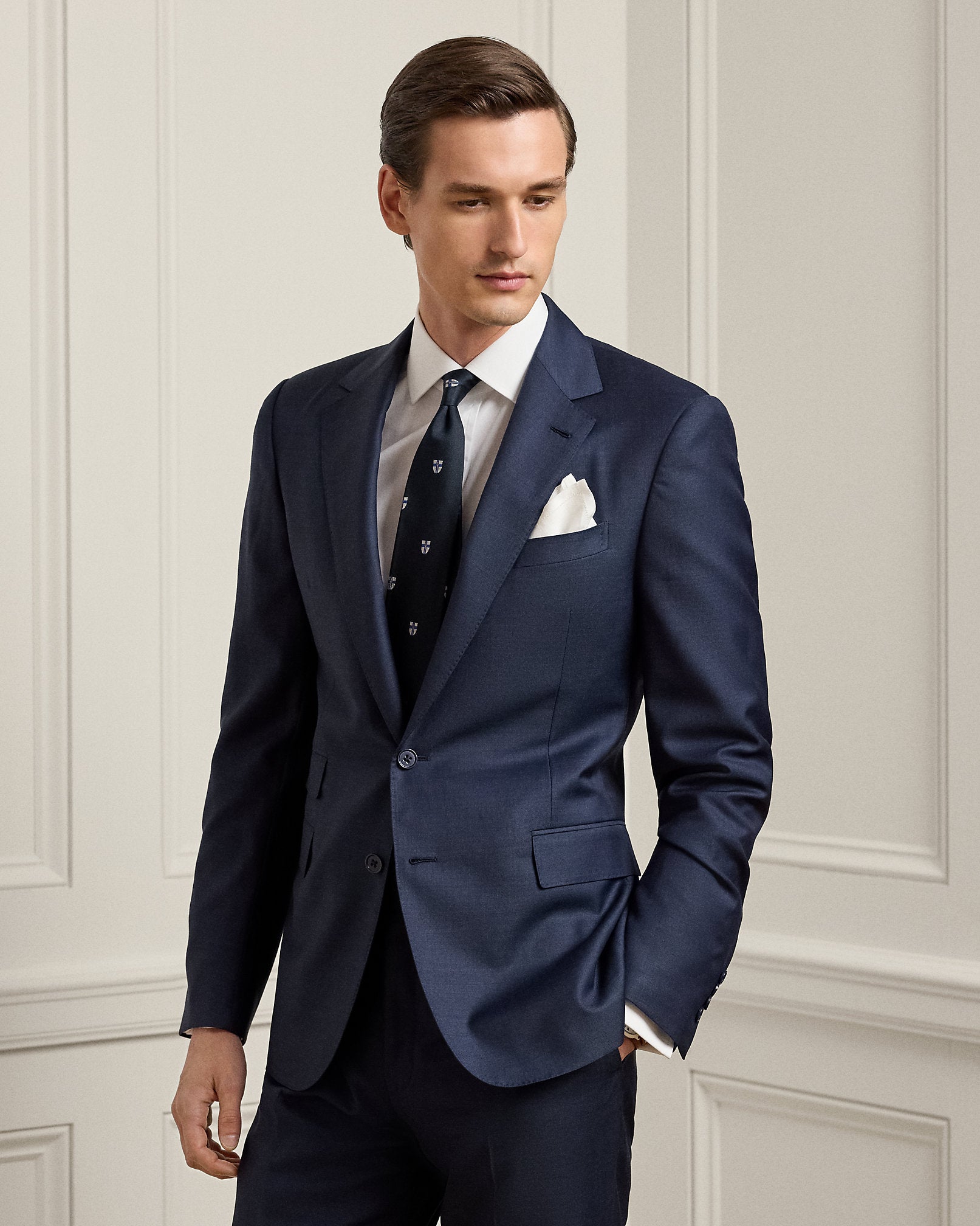 Ralph Lauren Gregory HandTailored Sharkskin Suit