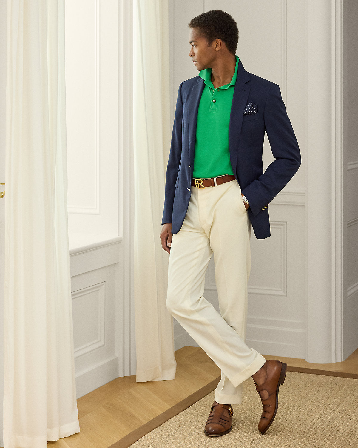 Ralph Lauren Custom Slim Fit Piqué Polo Shirt