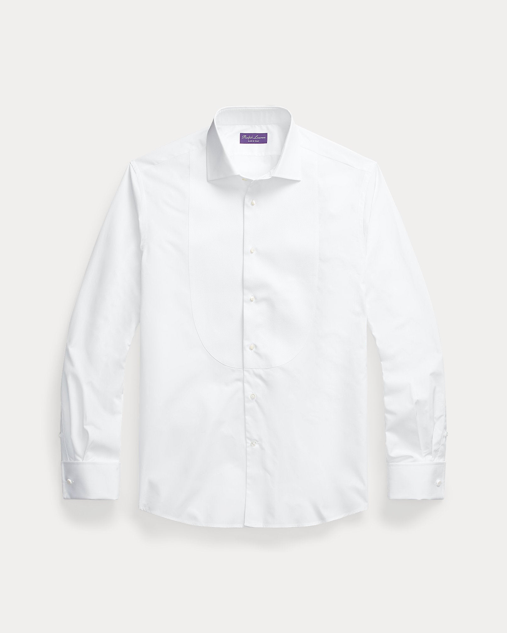 Ralph Lauren PiquéBib French Cuff Tuxedo Shirt