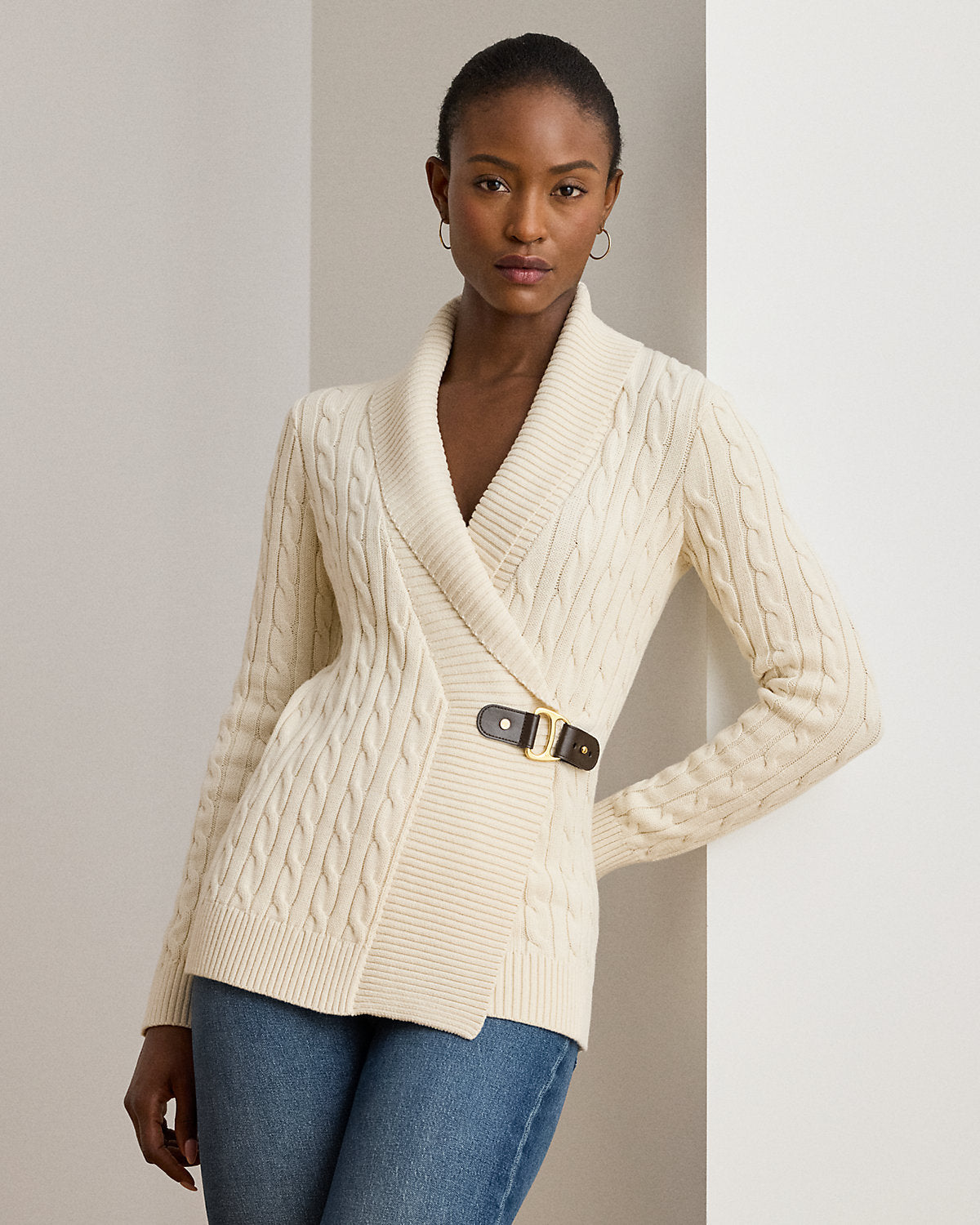 Ralph Lauren Buckled Cotton Sweater