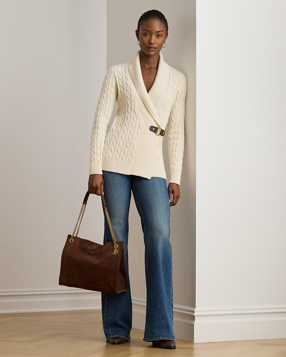Ralph Lauren Buckled Cotton Sweater