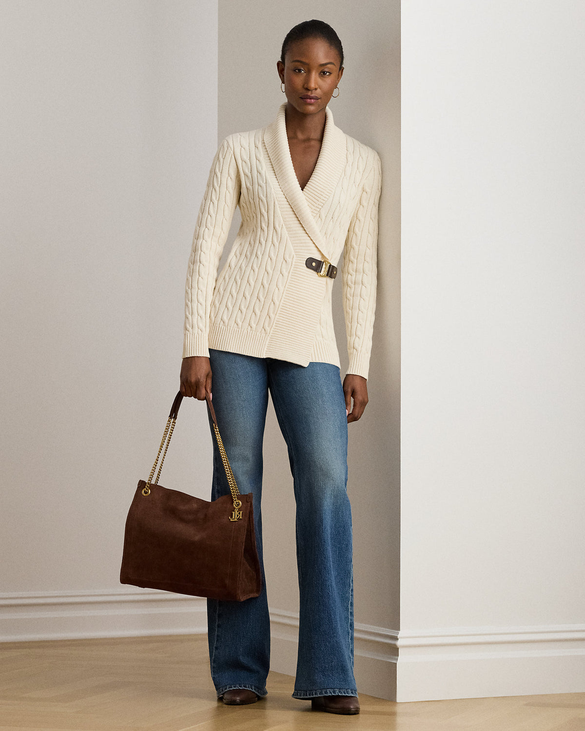 Ralph Lauren Buckled Cotton Sweater