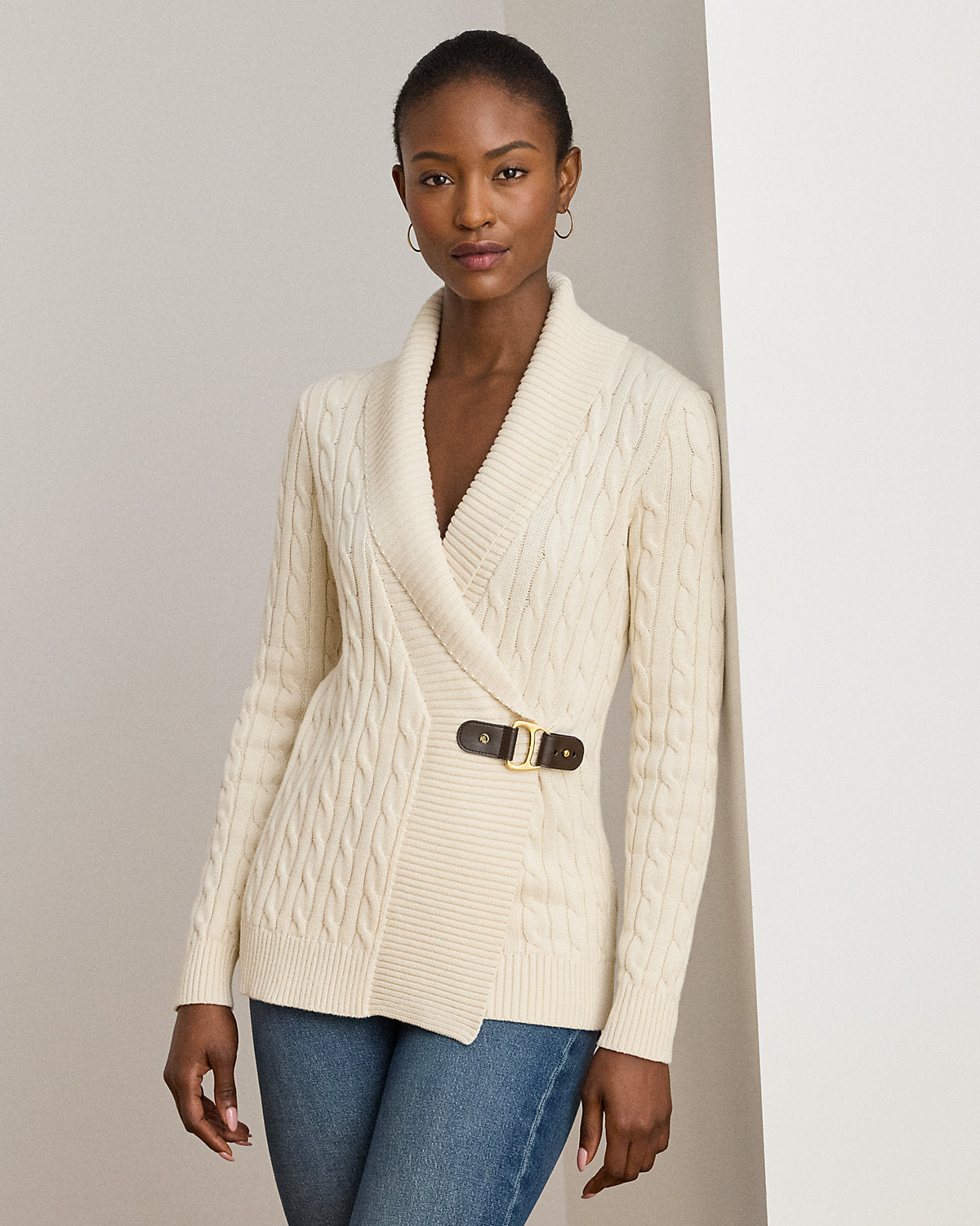 Ralph Lauren Buckled Cotton Sweater