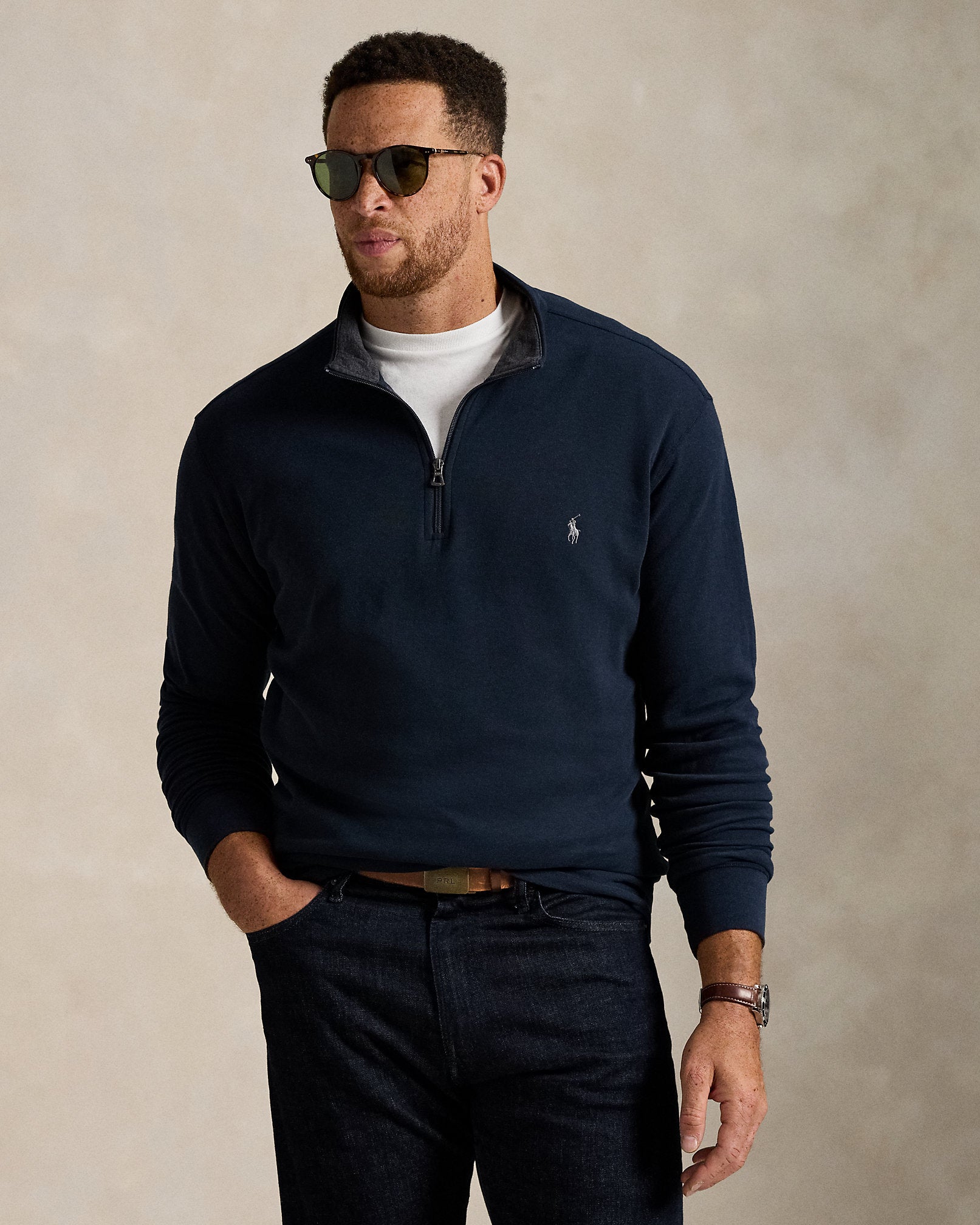 Ralph Lauren Luxury Jersey QuarterZip Pullover
