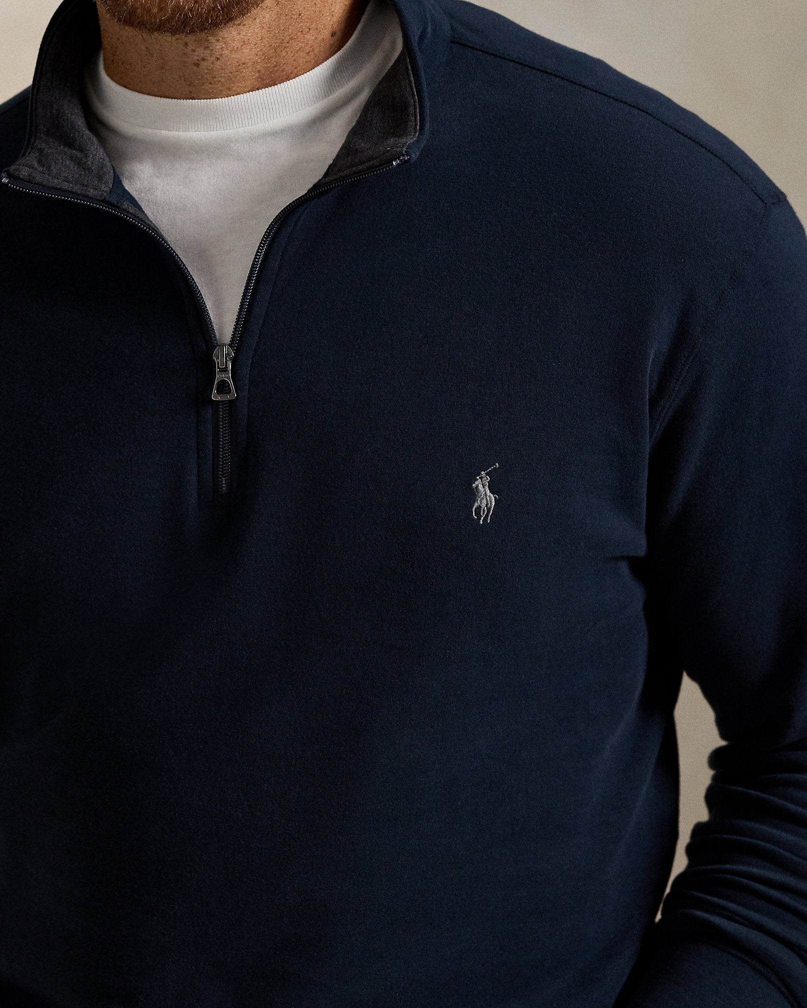 Ralph Lauren Luxury Jersey QuarterZip Pullover