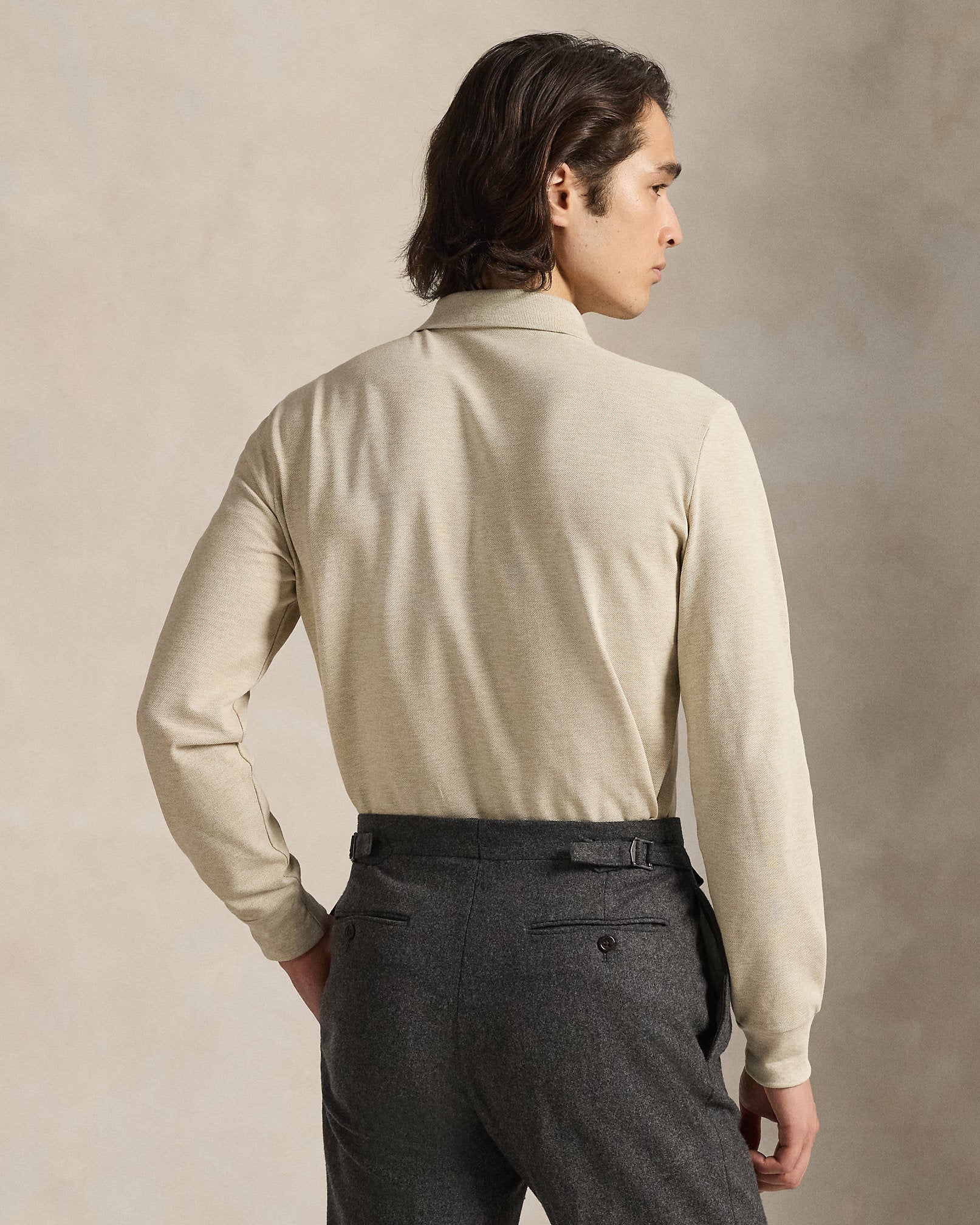 Ralph Lauren Mesh LongSleeve Polo Shirt All Fits