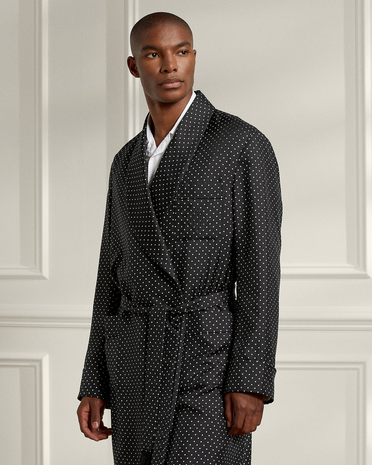Ralph Lauren PolkaDot Silk Robe
