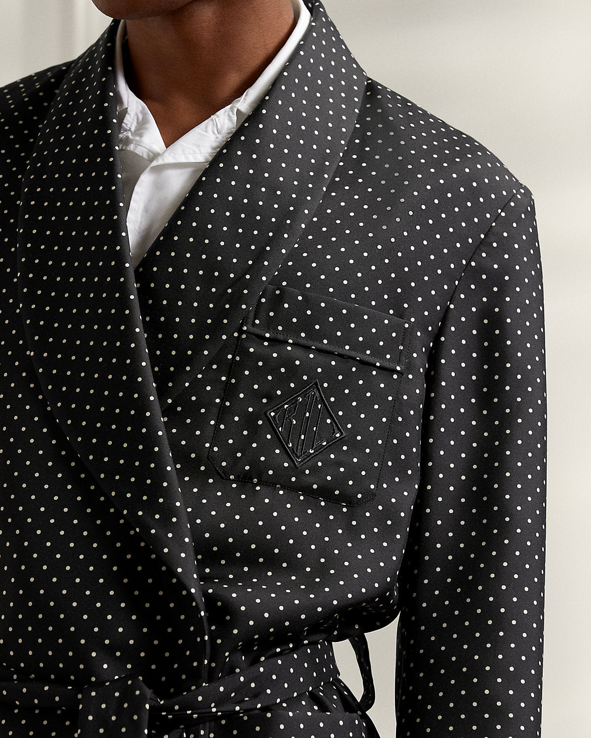 Ralph Lauren PolkaDot Silk Robe