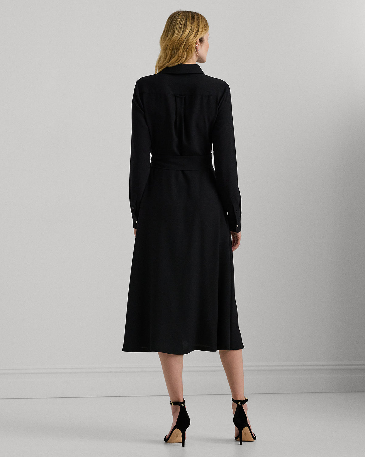 Ralph Lauren Surplice Georgette Midi Dress
