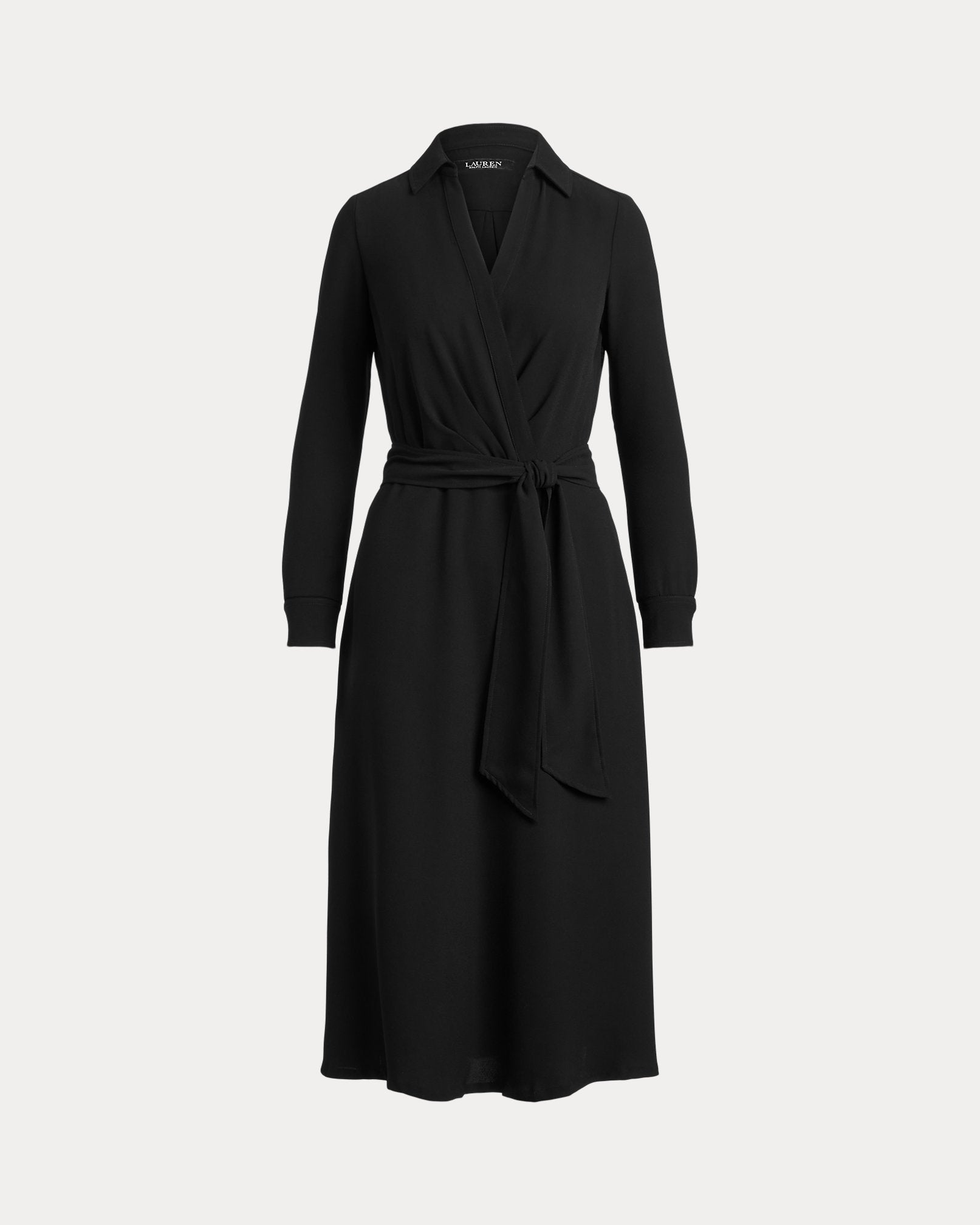 Ralph Lauren Surplice Georgette Midi Dress