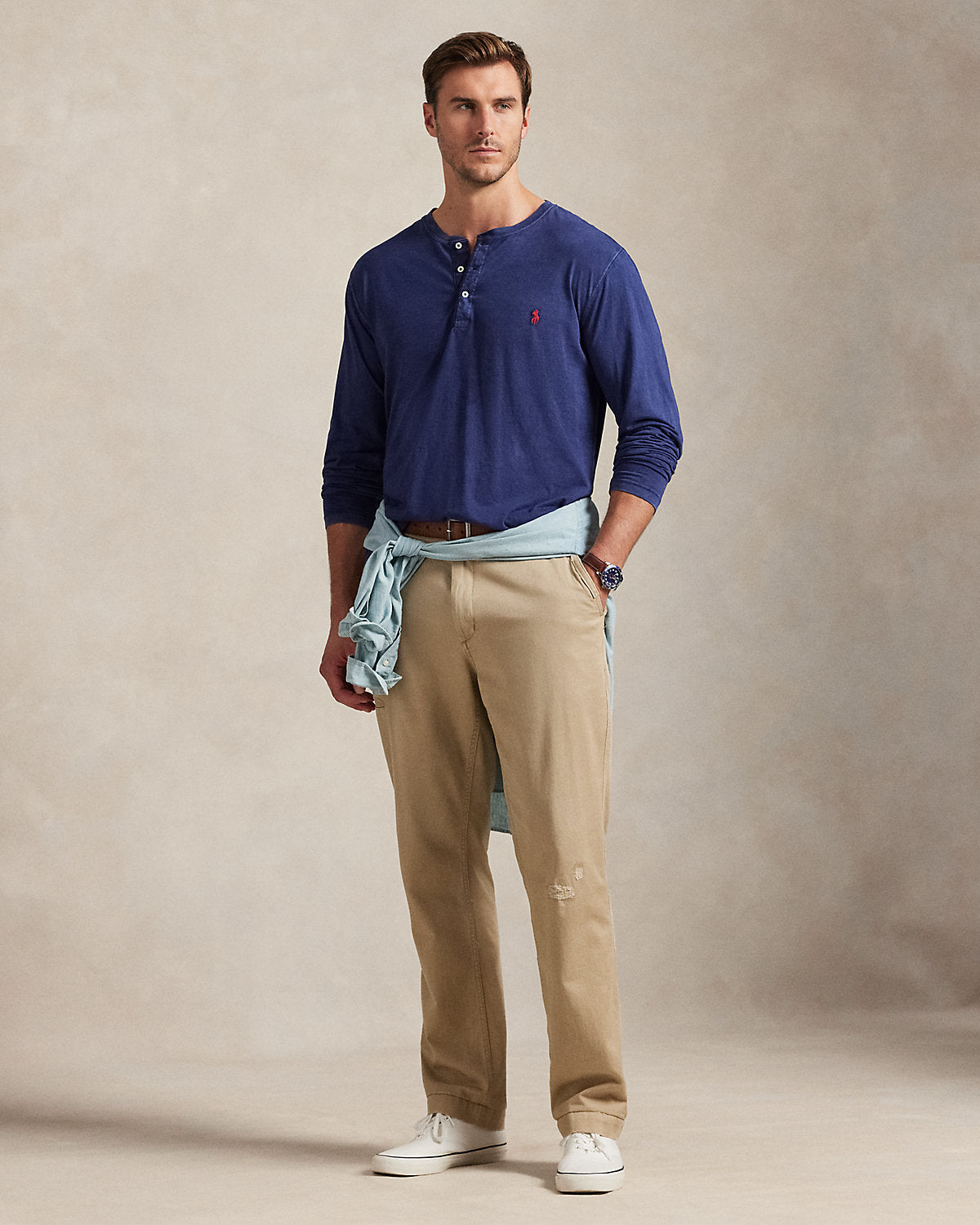Ralph Lauren Slub Jersey Henley Shirt