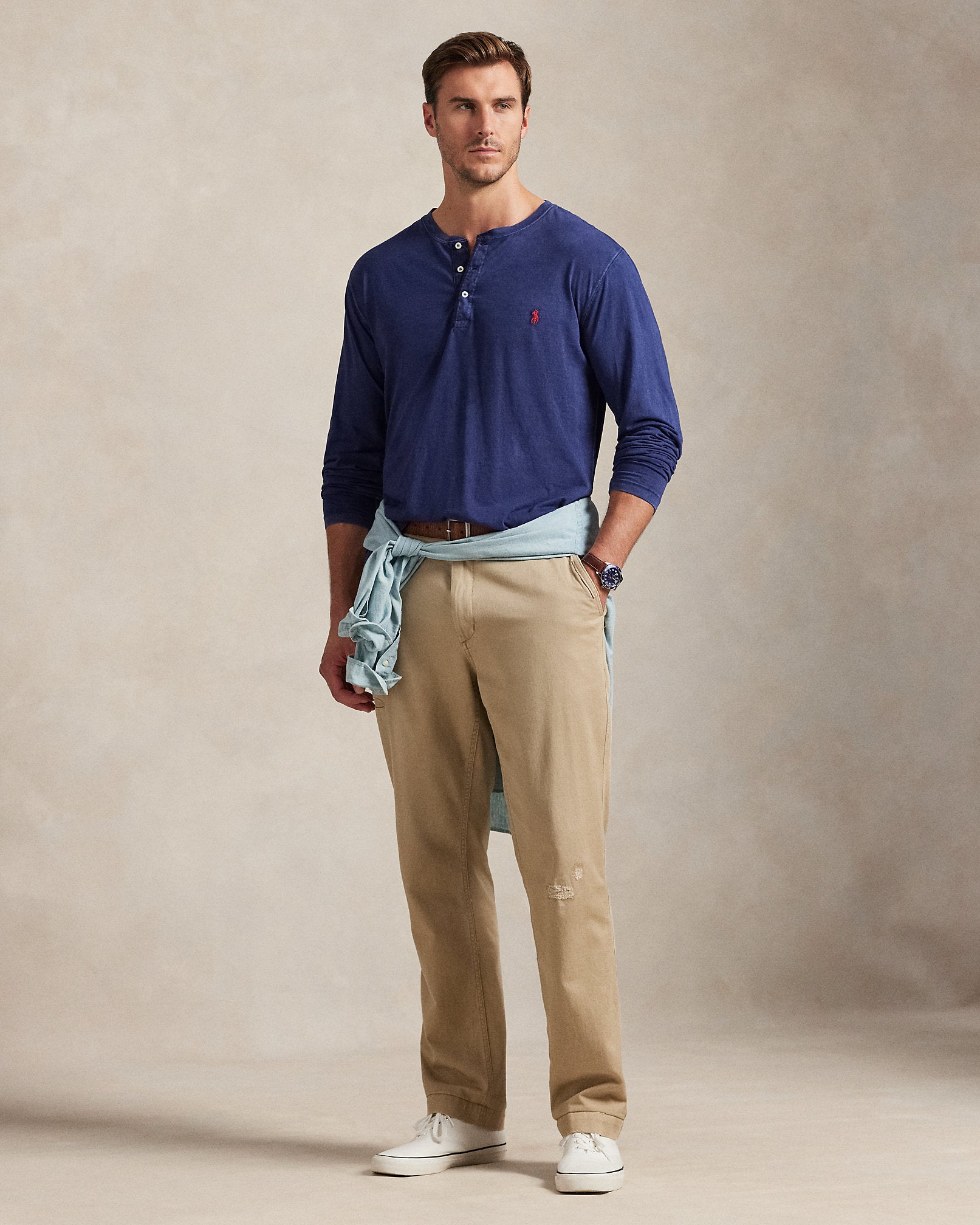 Ralph Lauren Slub Jersey Henley Shirt