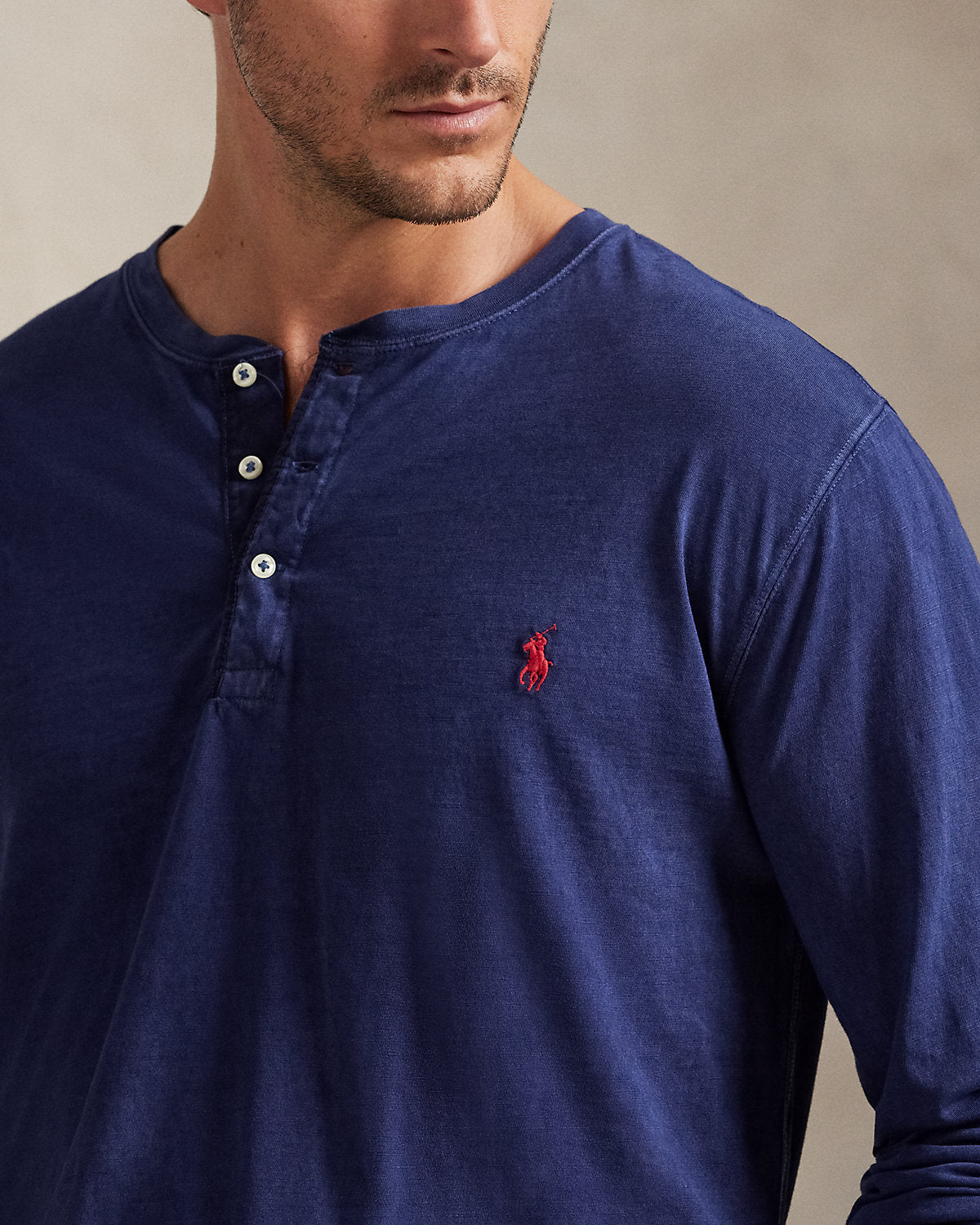 Ralph Lauren Slub Jersey Henley Shirt