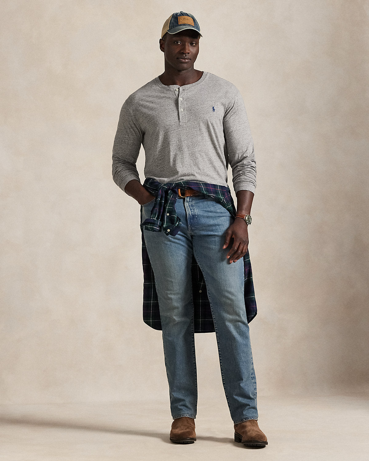 Ralph Lauren Slub Jersey Henley Shirt