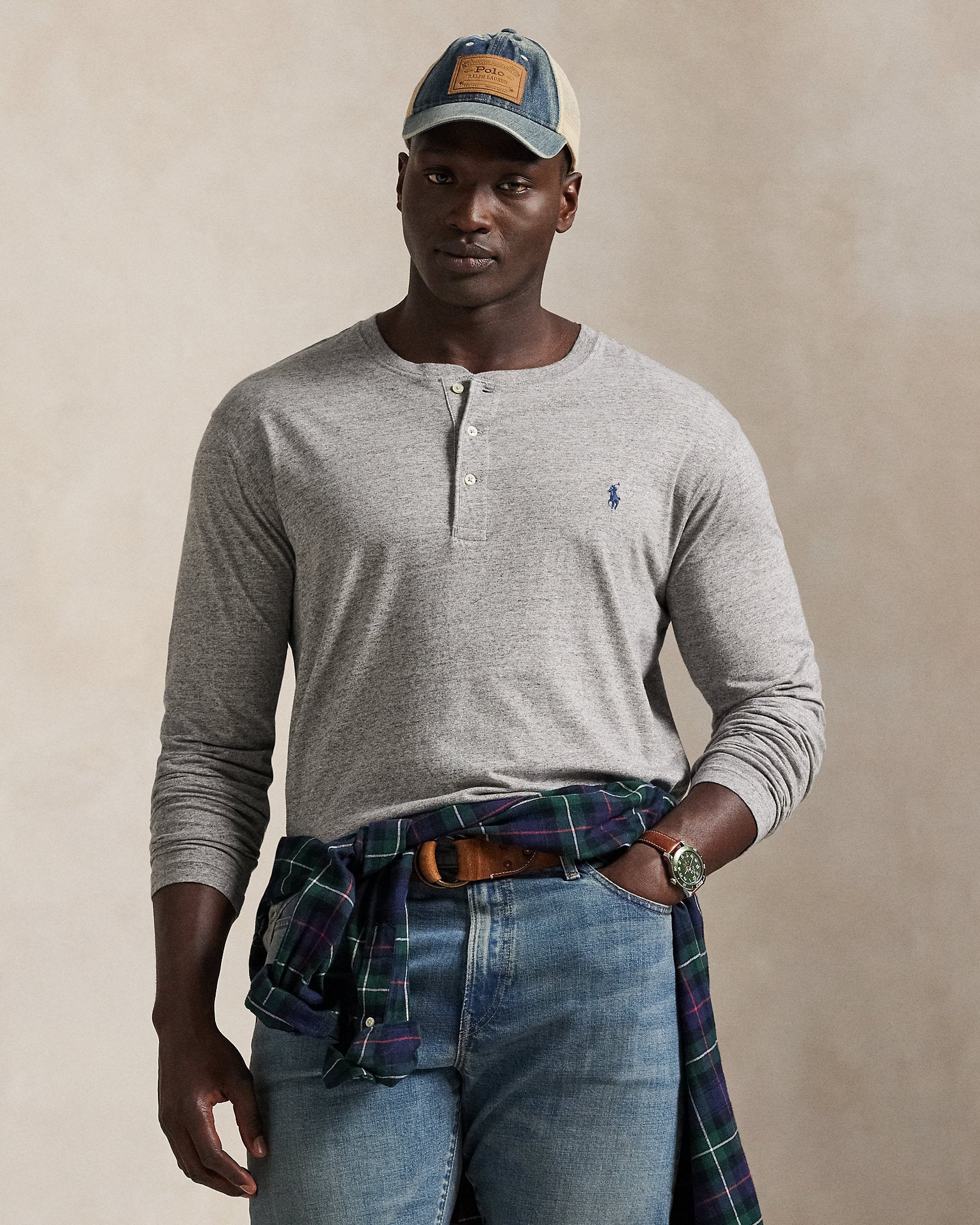 Ralph Lauren Slub Jersey Henley Shirt