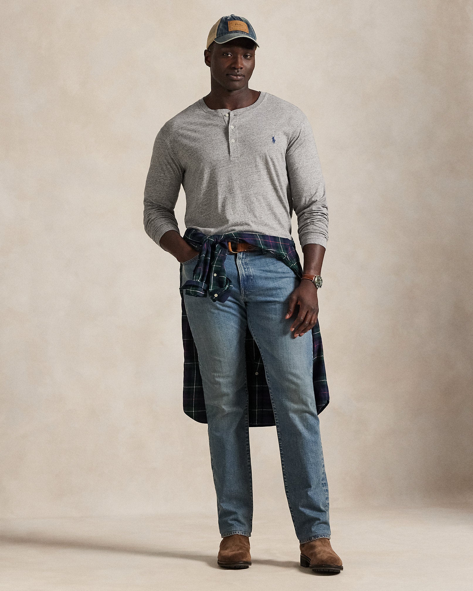 Ralph Lauren Slub Jersey Henley Shirt