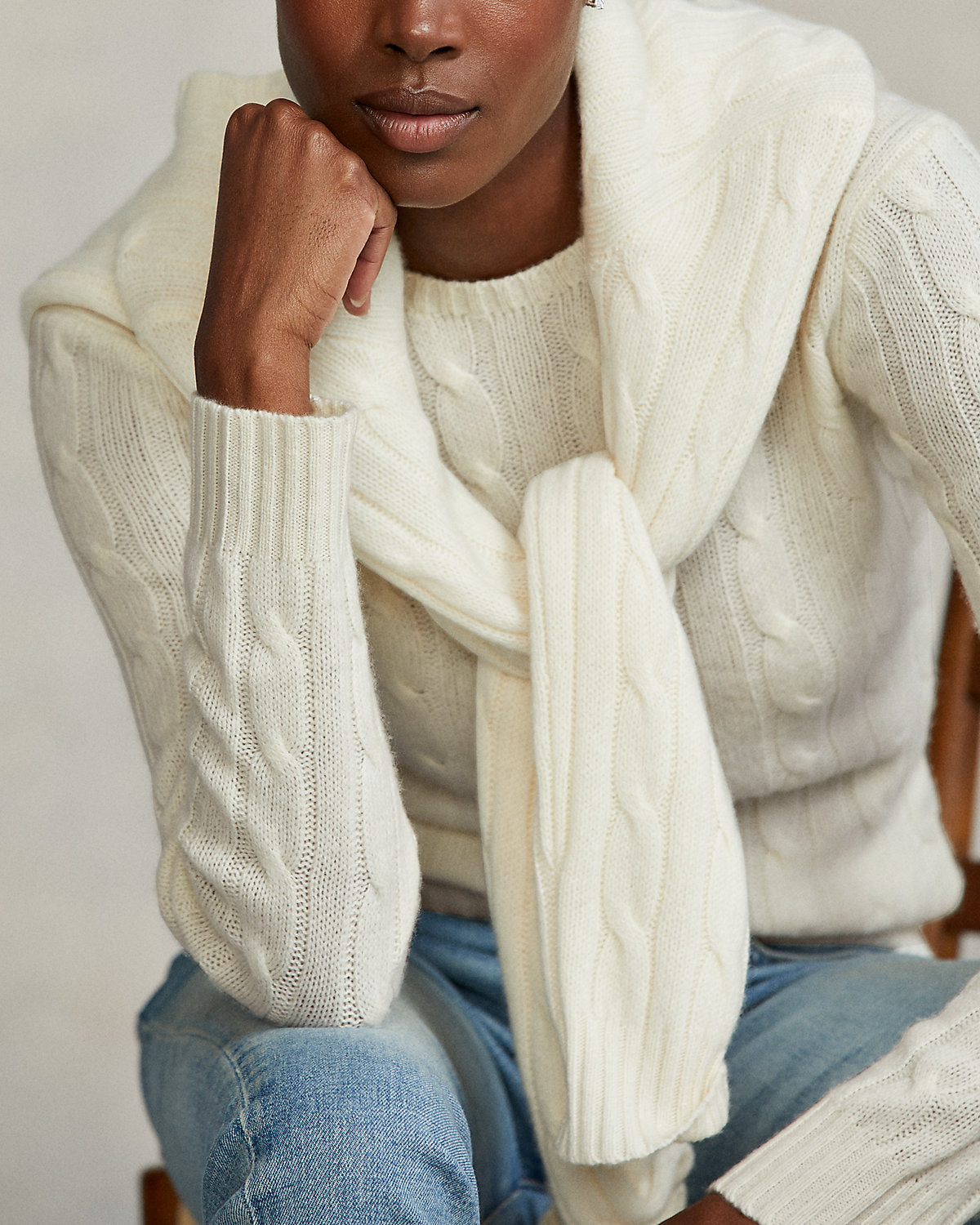 Ralph Lauren The Iconic CableKnit Cashmere Sweater