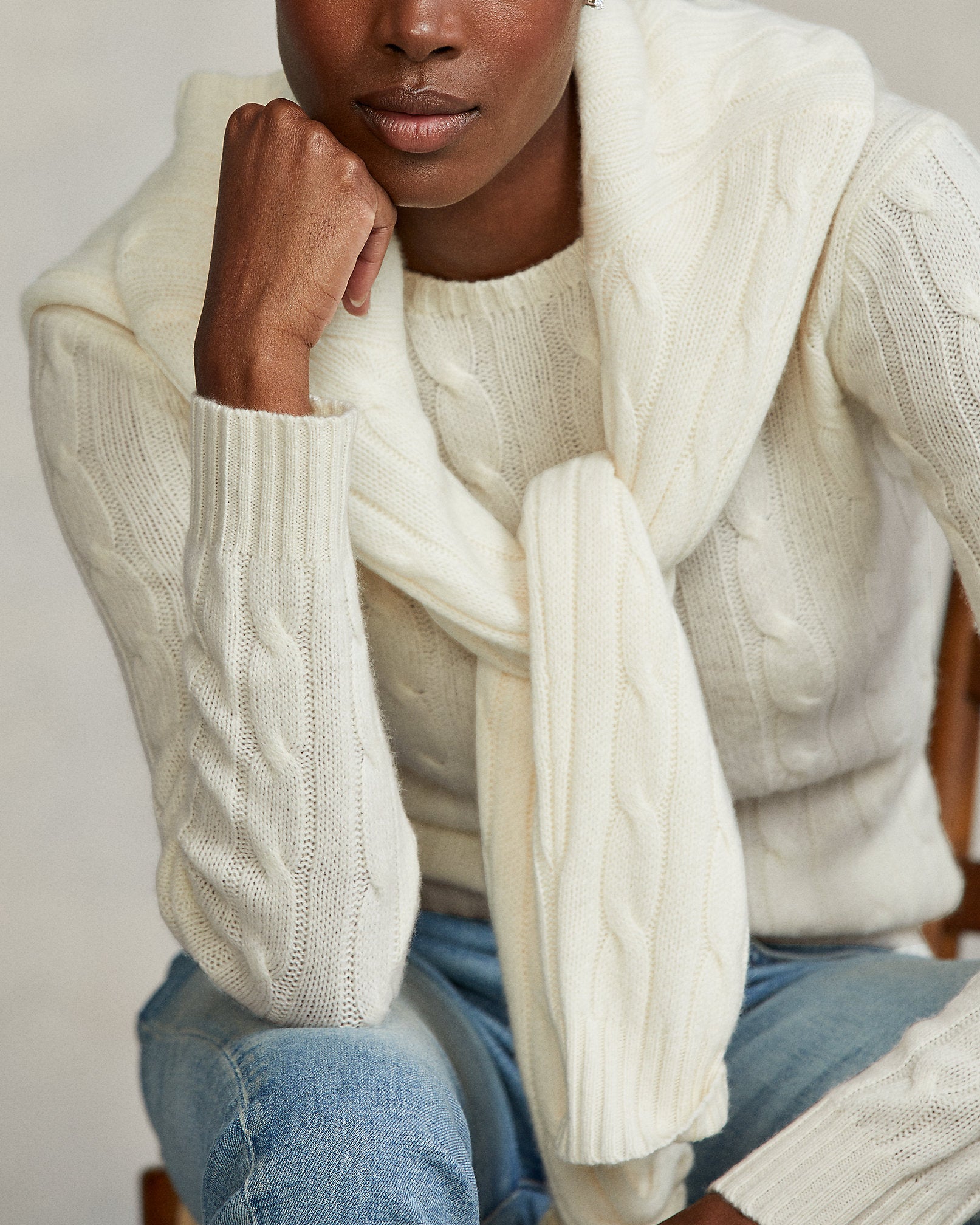 Ralph Lauren The Iconic CableKnit Cashmere Sweater