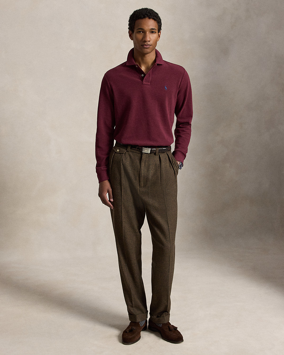 Ralph Lauren Mesh LongSleeve Polo Shirt All Fits