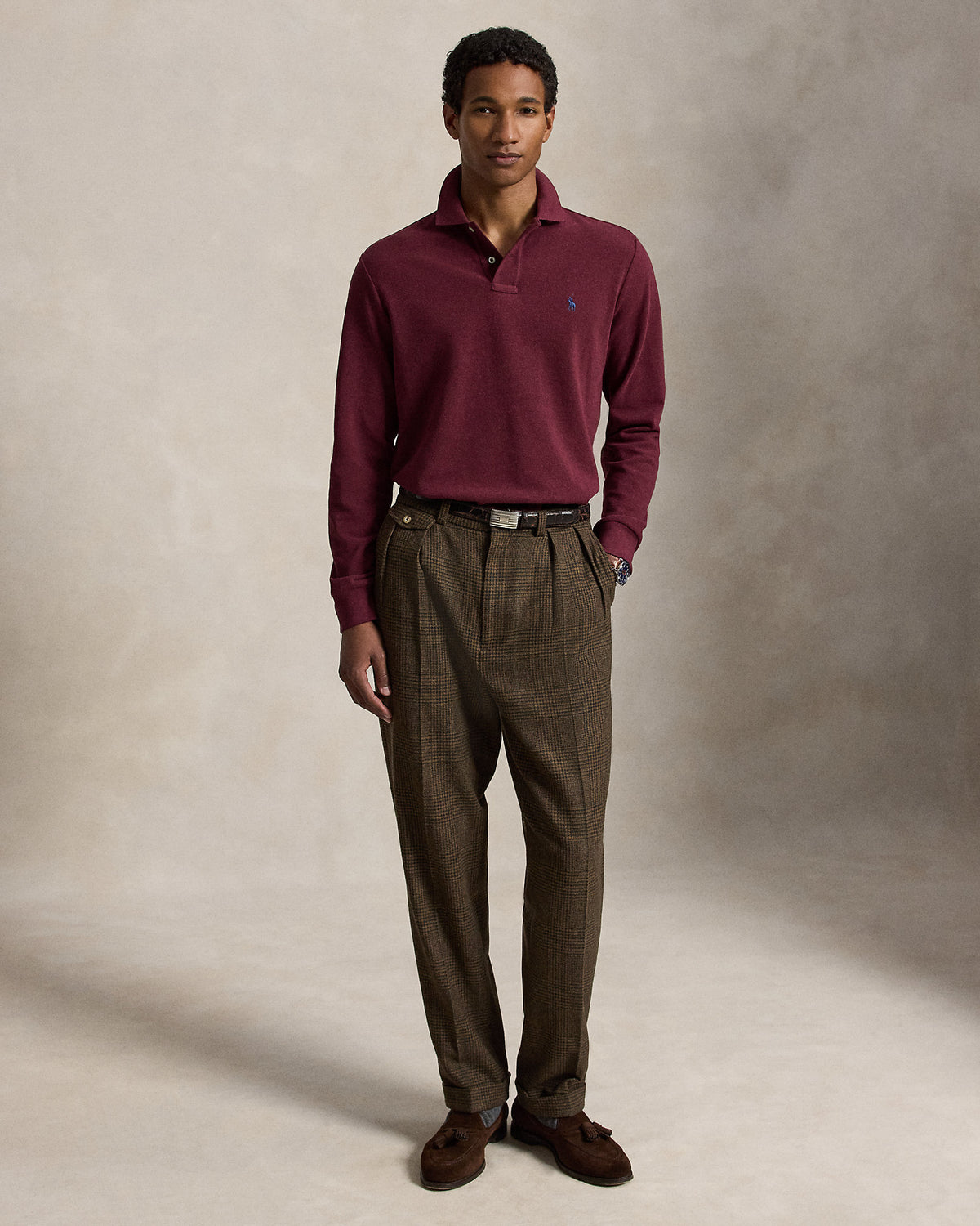 Ralph Lauren Mesh LongSleeve Polo Shirt All Fits