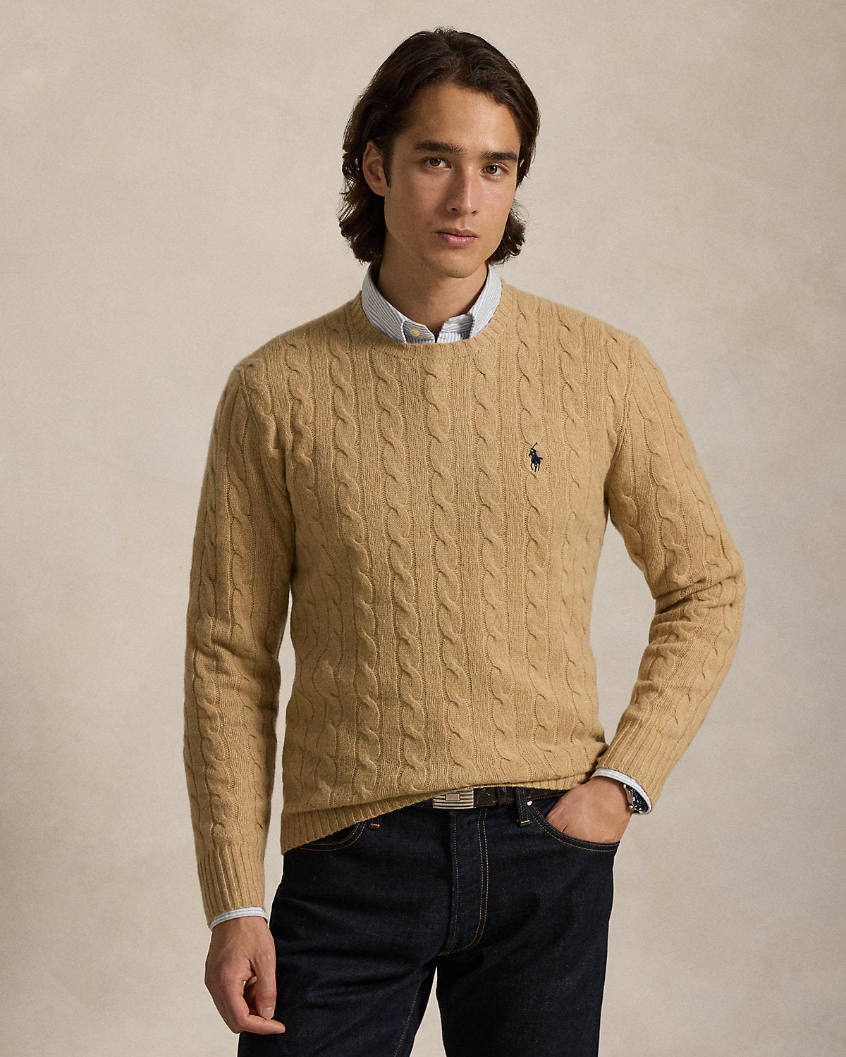 Ralph Lauren CableKnit WoolCashmere Sweater