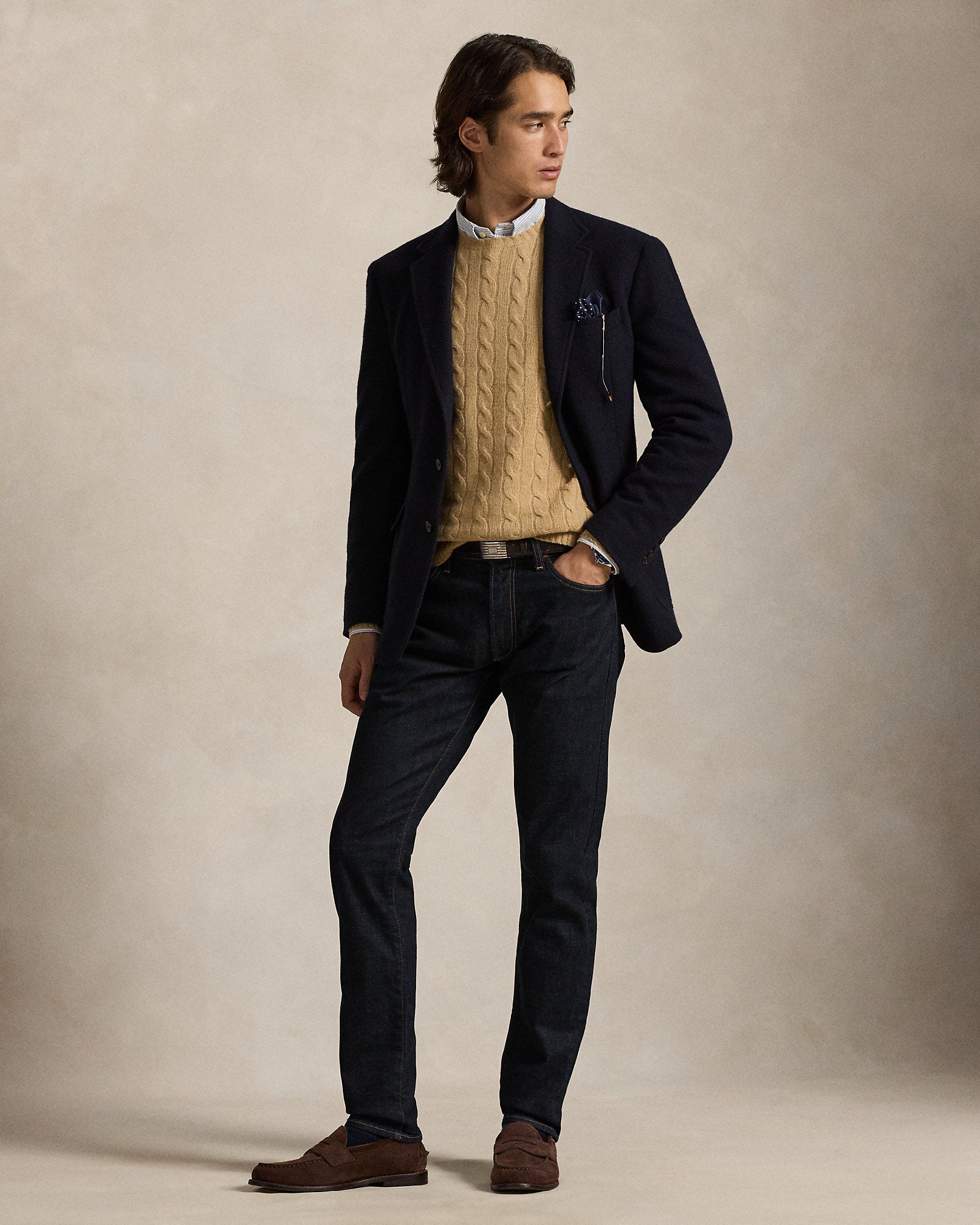 Ralph Lauren CableKnit WoolCashmere Sweater