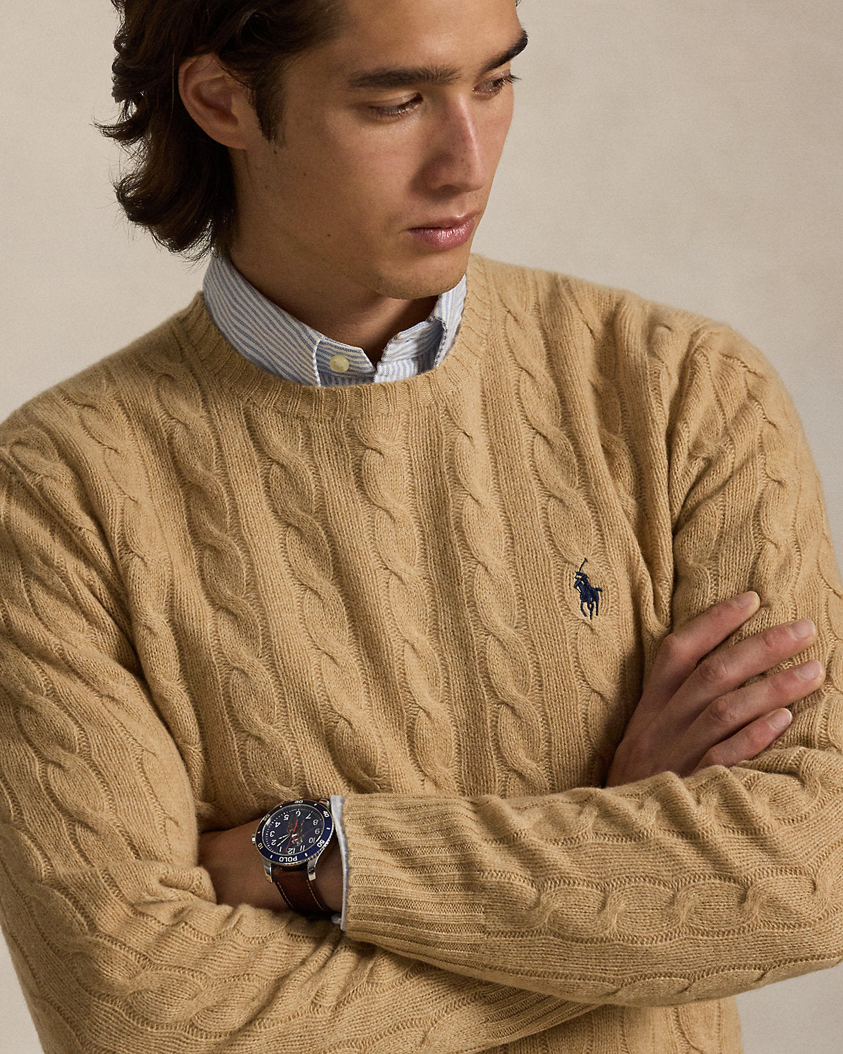 Ralph Lauren CableKnit WoolCashmere Sweater