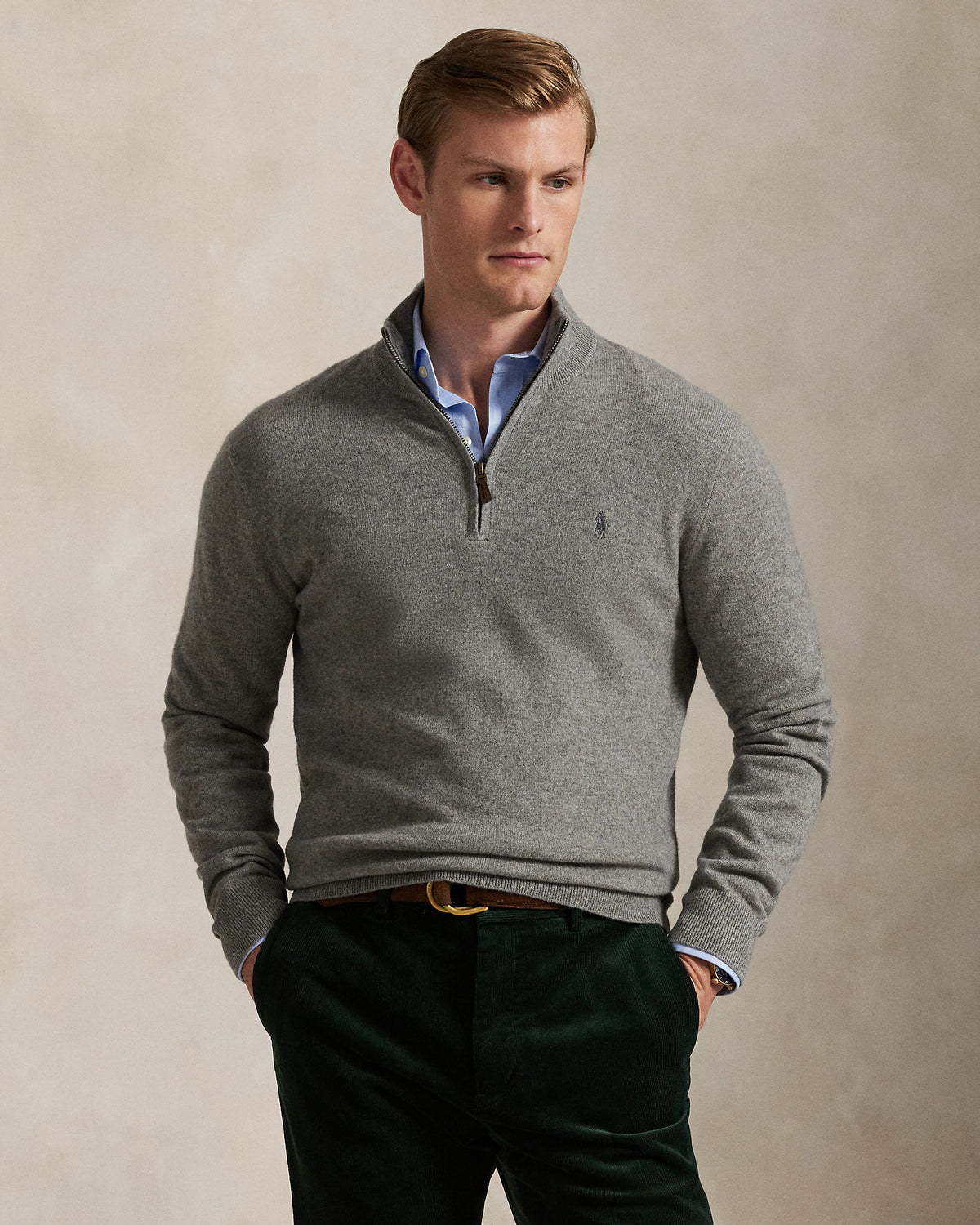 Ralph Lauren Wool QuarterZip Sweater