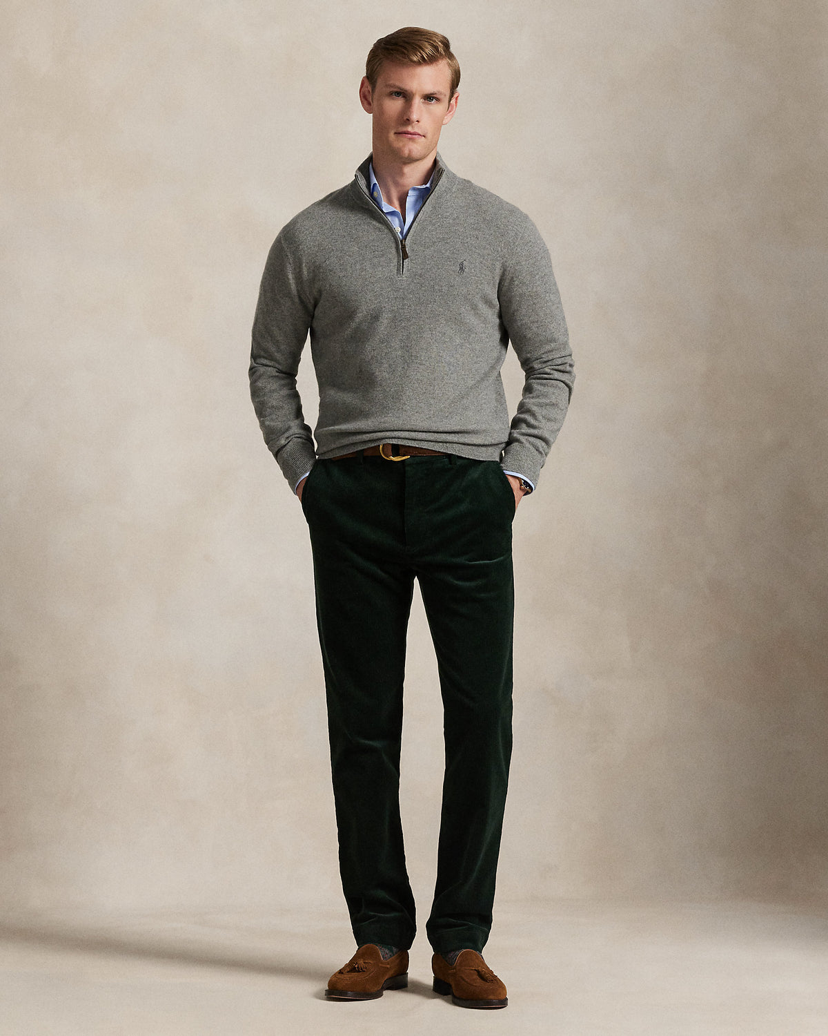 Ralph Lauren Wool QuarterZip Sweater