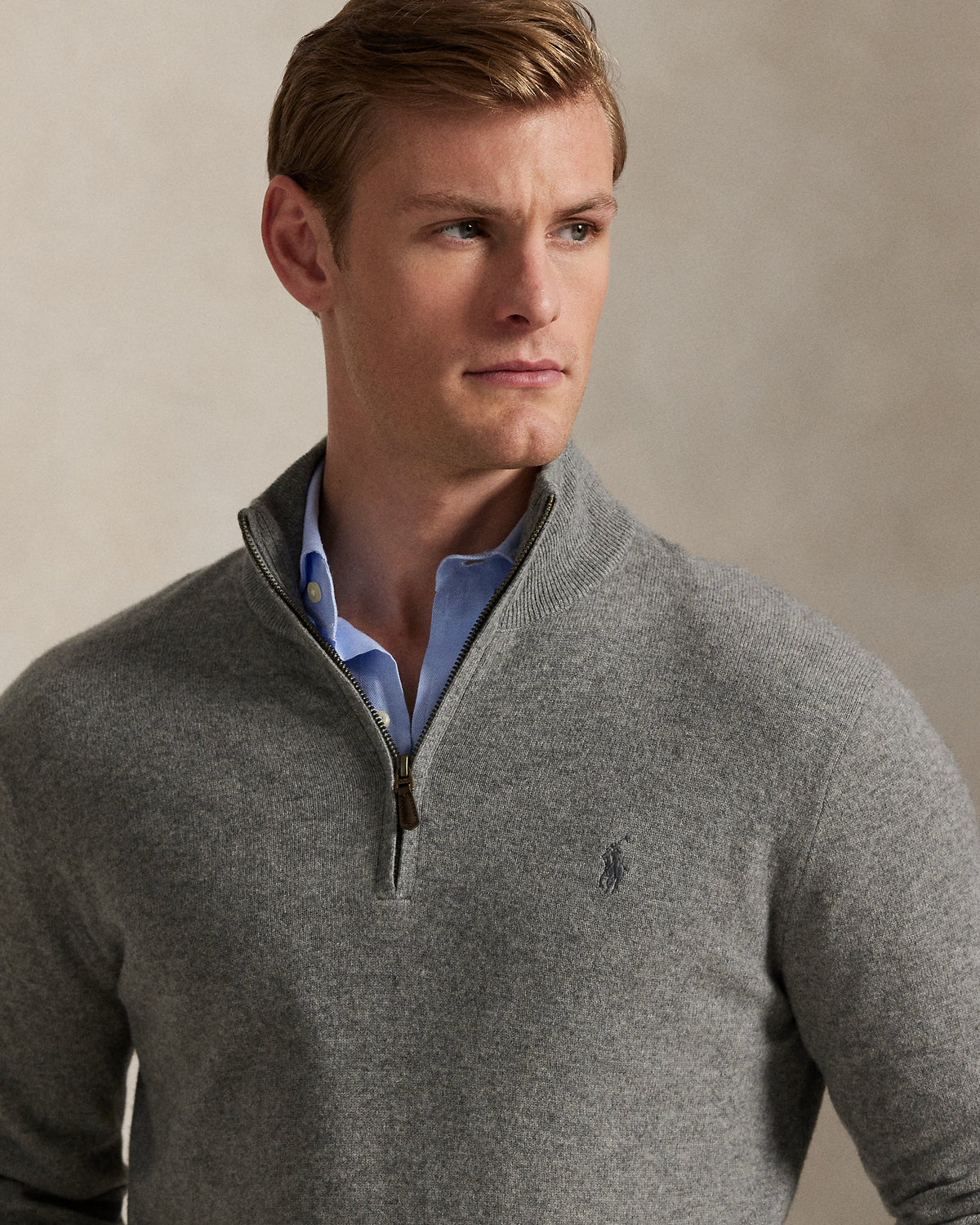 Ralph Lauren Wool QuarterZip Sweater