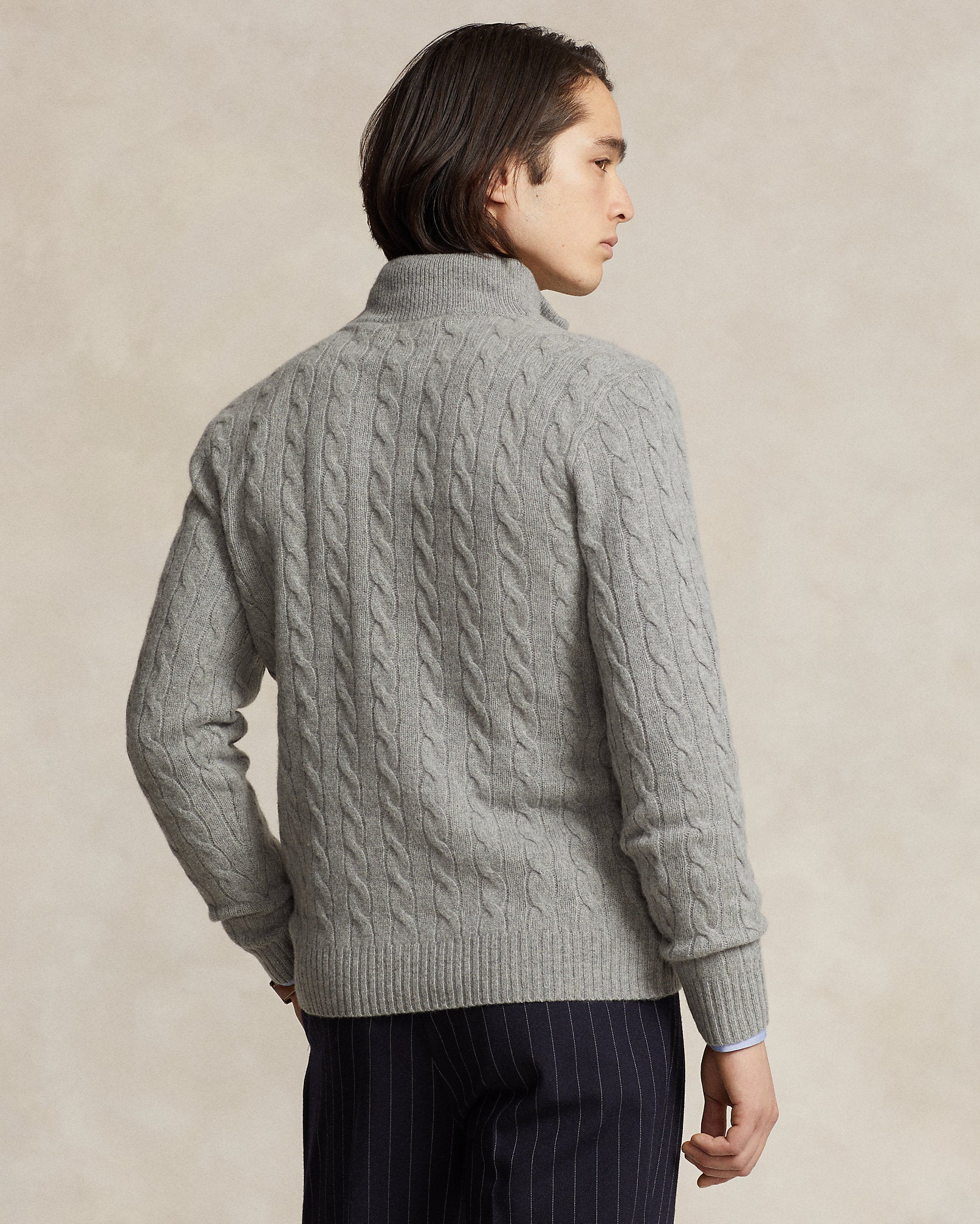 Ralph Lauren CableKnit QuarterZip Sweater