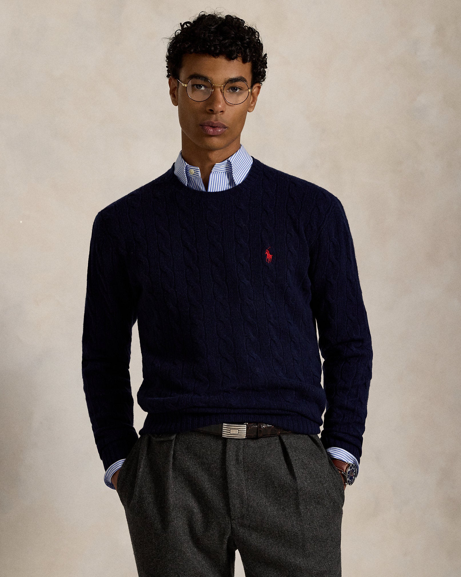 Ralph Lauren CableKnit WoolCashmere Sweater