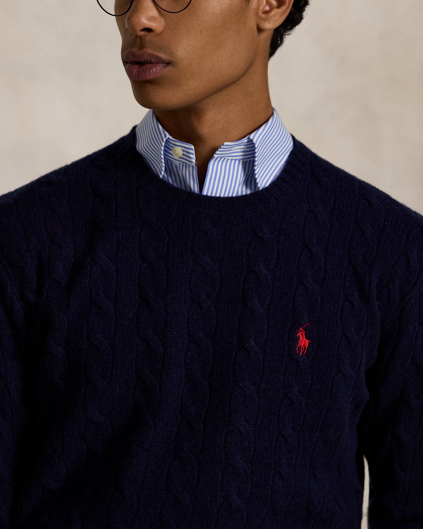 Ralph Lauren CableKnit WoolCashmere Sweater