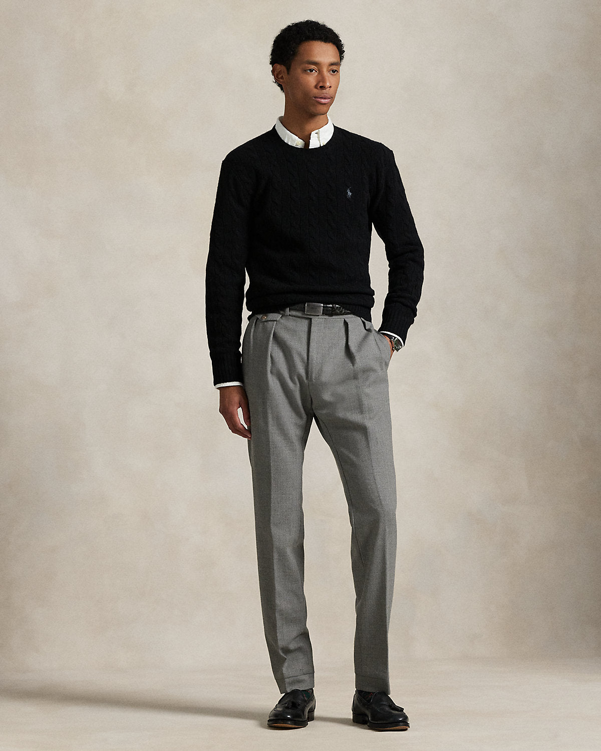 Ralph Lauren CableKnit WoolCashmere Sweater
