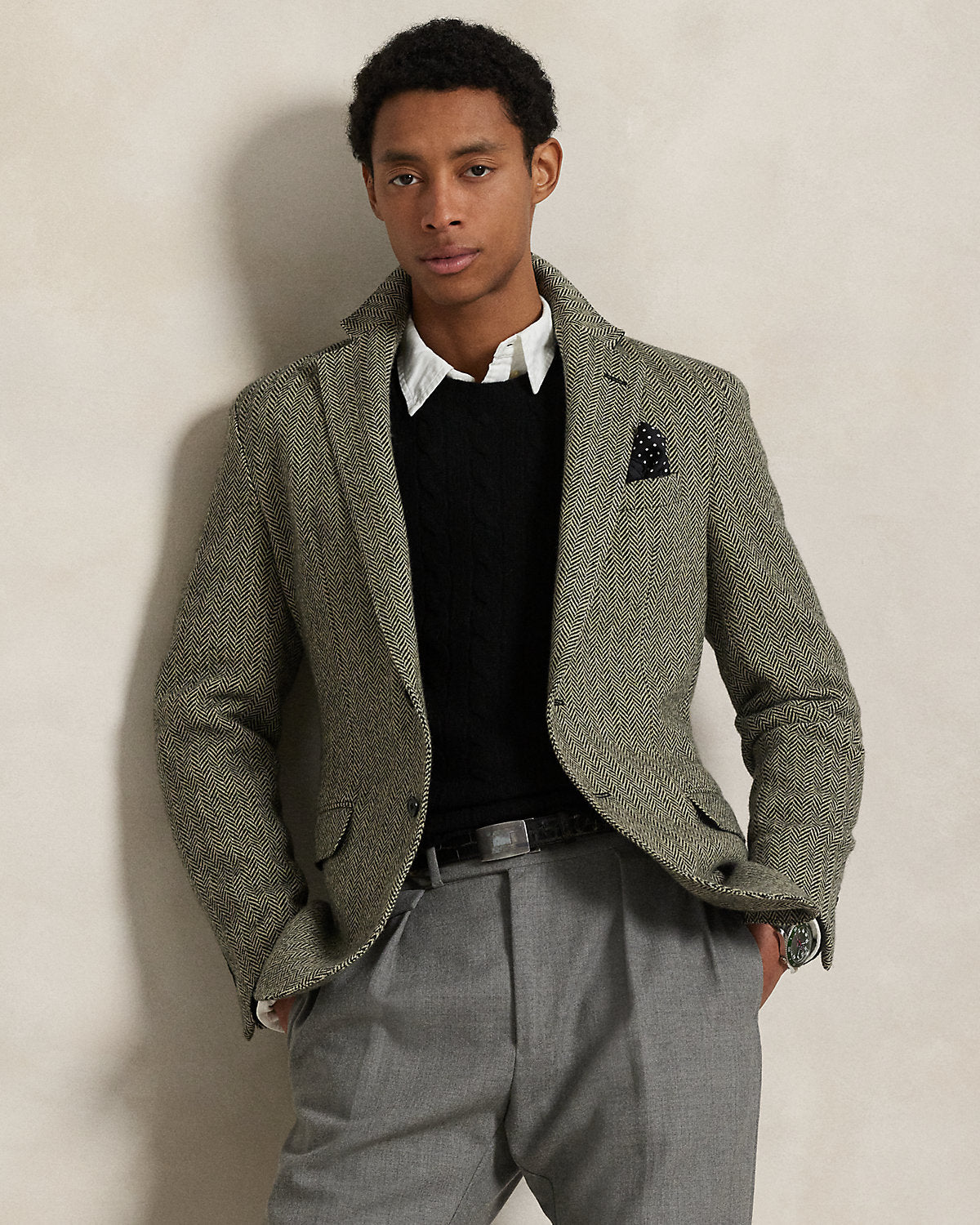 Ralph Lauren CableKnit WoolCashmere Sweater