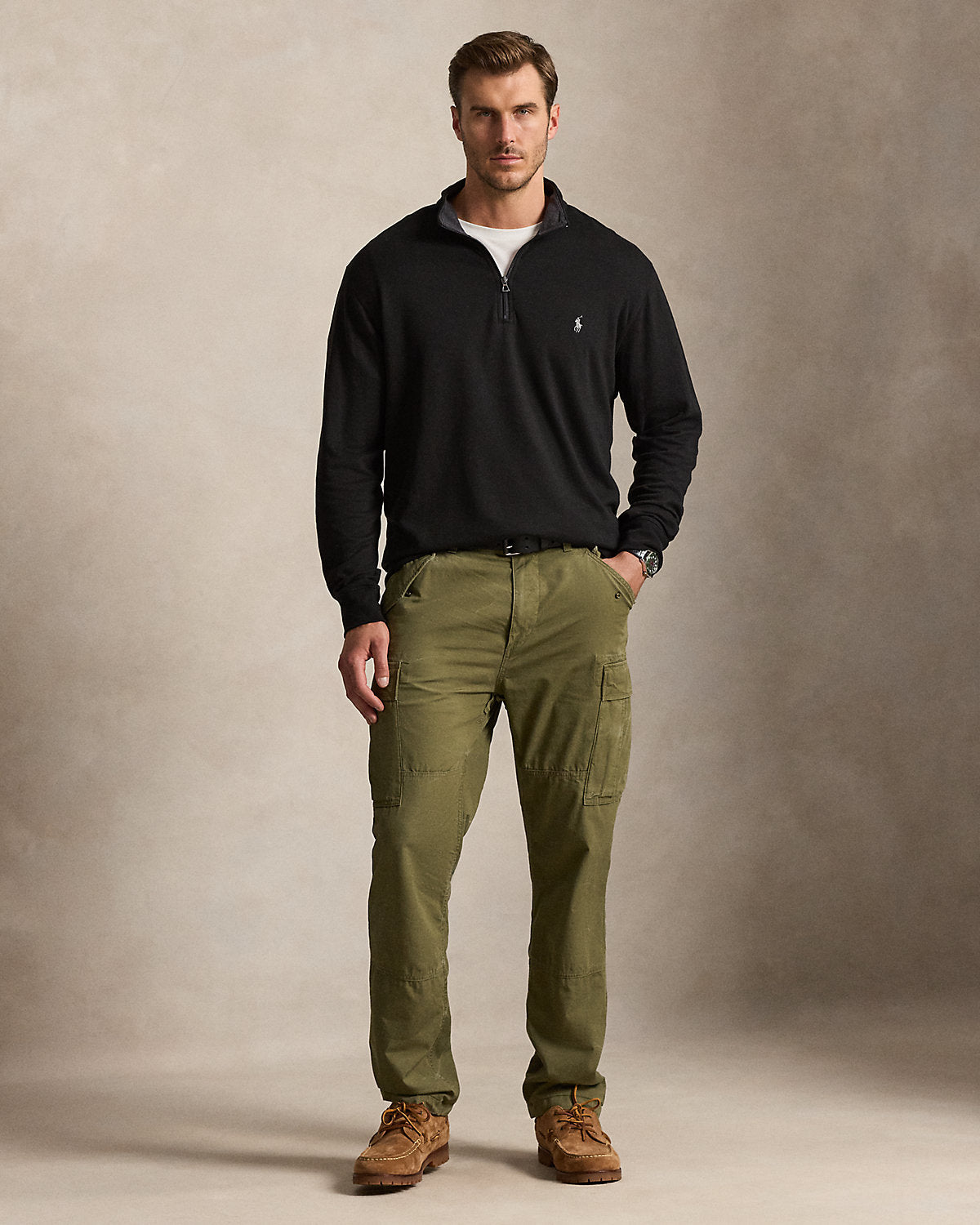 Ralph Lauren Luxury Jersey QuarterZip Pullover